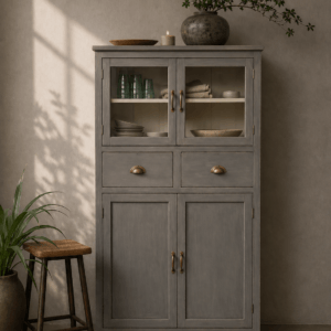 grey kitchen cabinet