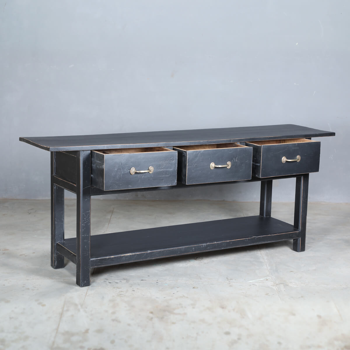 FAE reclaimed wood sideboard in black - Image 2