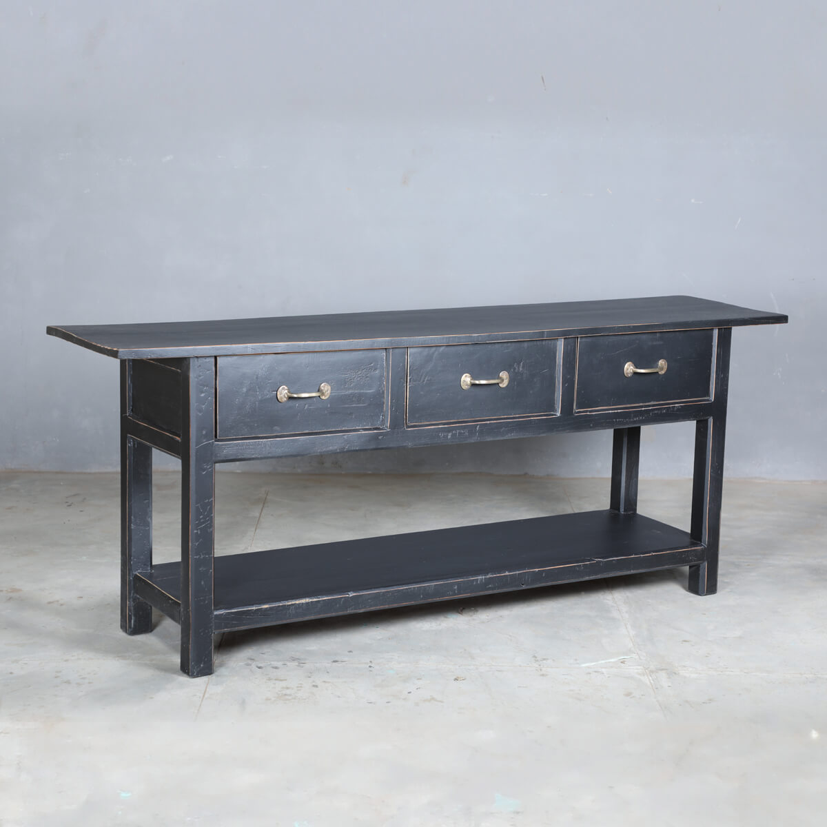 FAE reclaimed wood sideboard in black - Image 3