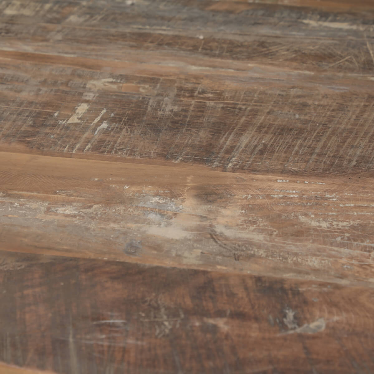 ROUND soifa table in reclaimed wood  90 cm - Image 2