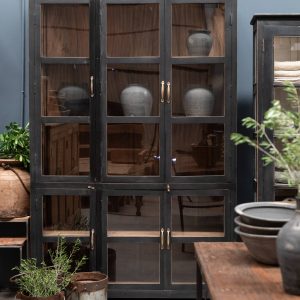 AVA cabinet in reclaimed teak black