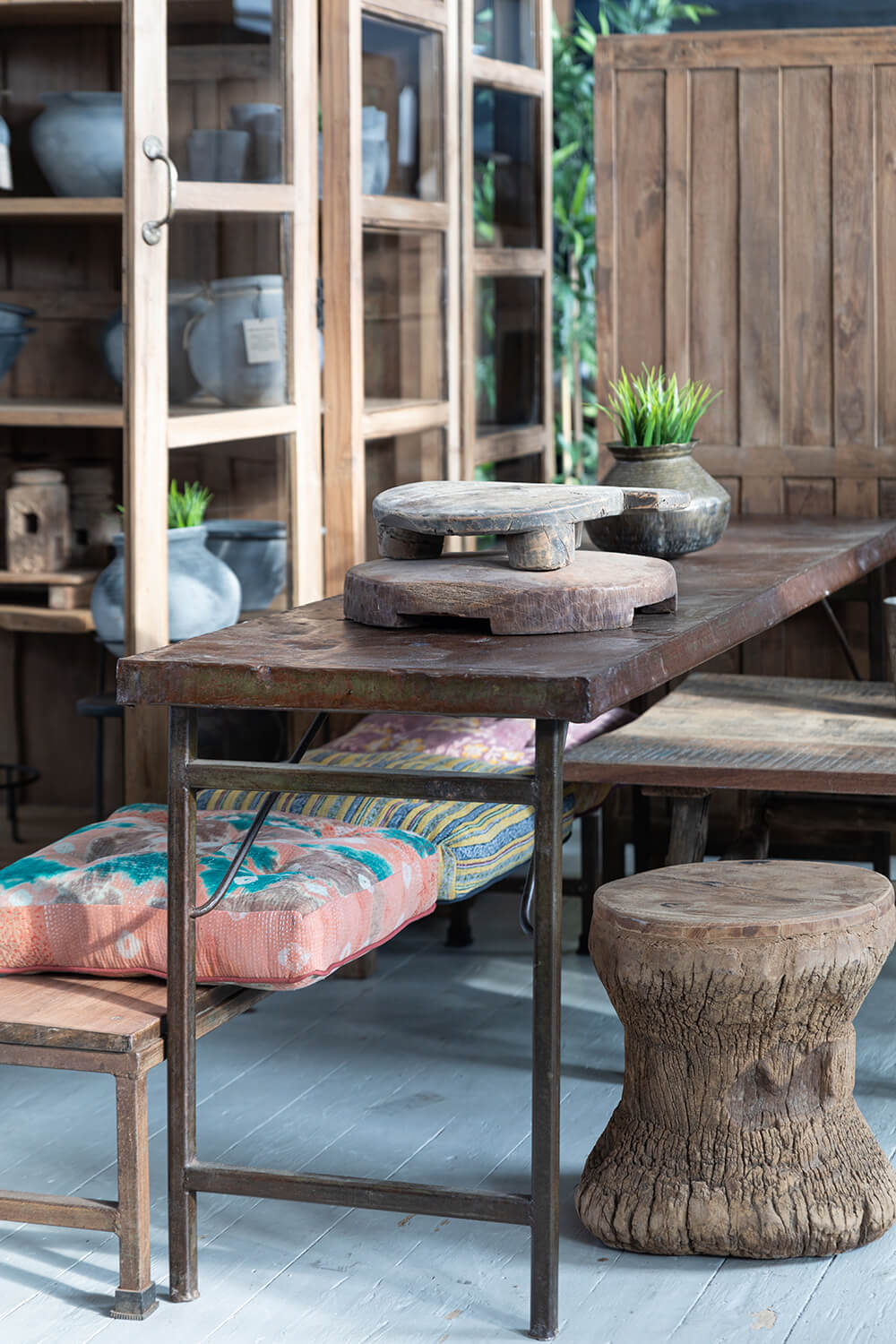 IRONIA vintage iron table 174 cm - Image 2