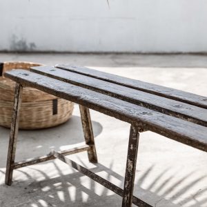 Vintage wooden bench TOSCANA