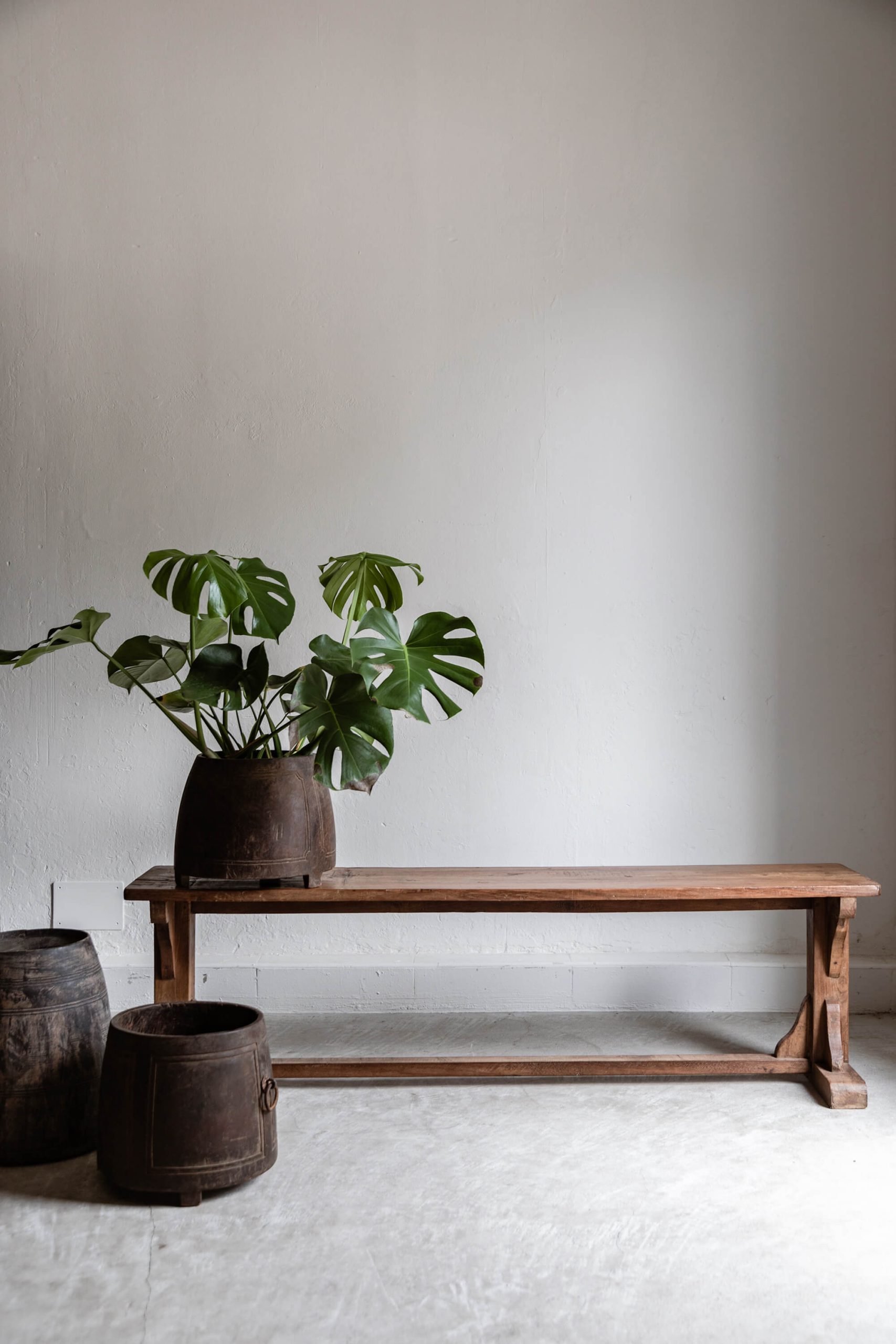 GUECHO vintage bench in teak 152 cm