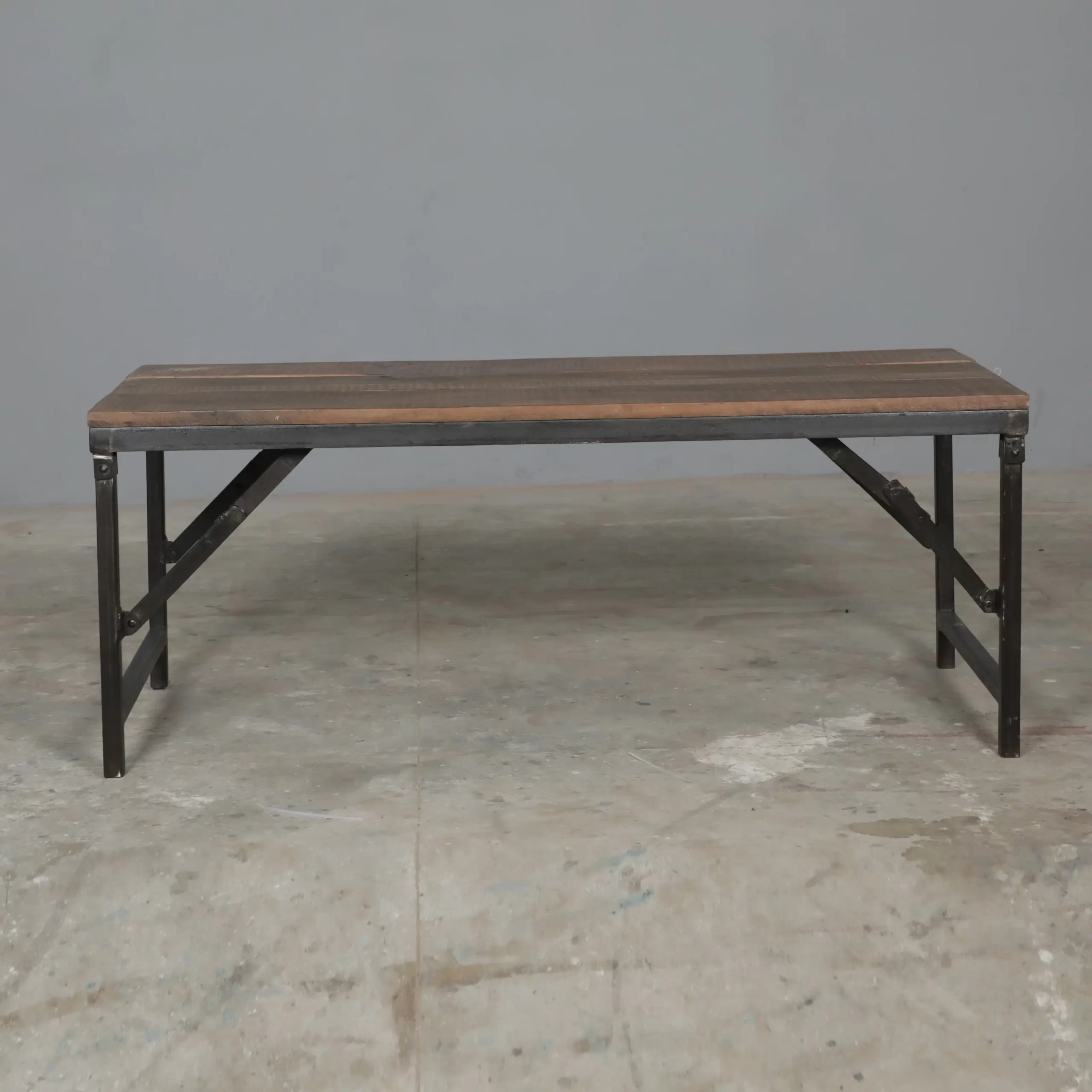 RECLAIMED wood Sofa table 120 cm - Image 3