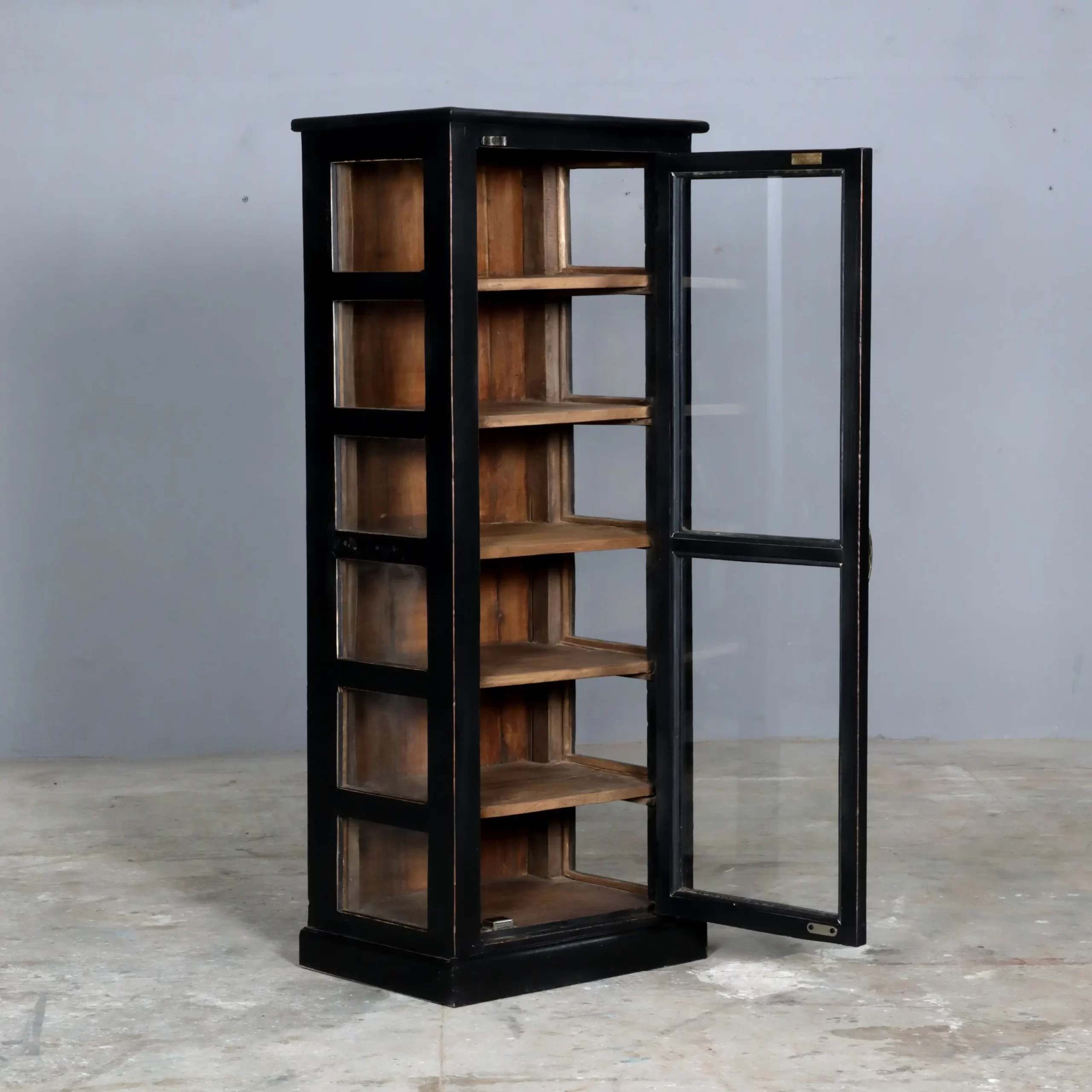 BATHIA Black reclaimed teak bathroom cabinet - Image 2