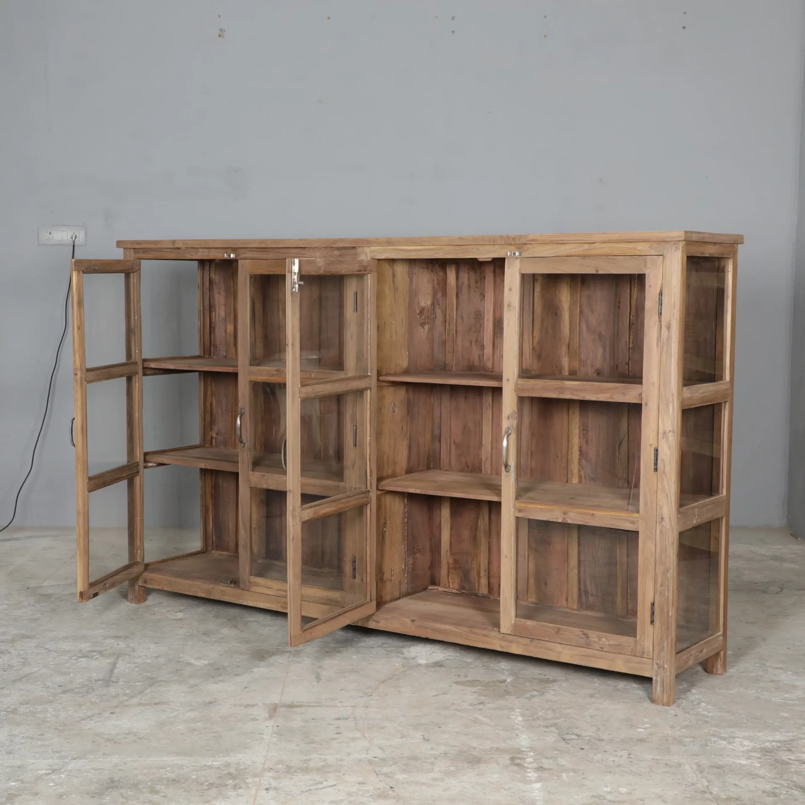 ANTEM sideboard in reclaimed teak 220 cm - Image 2