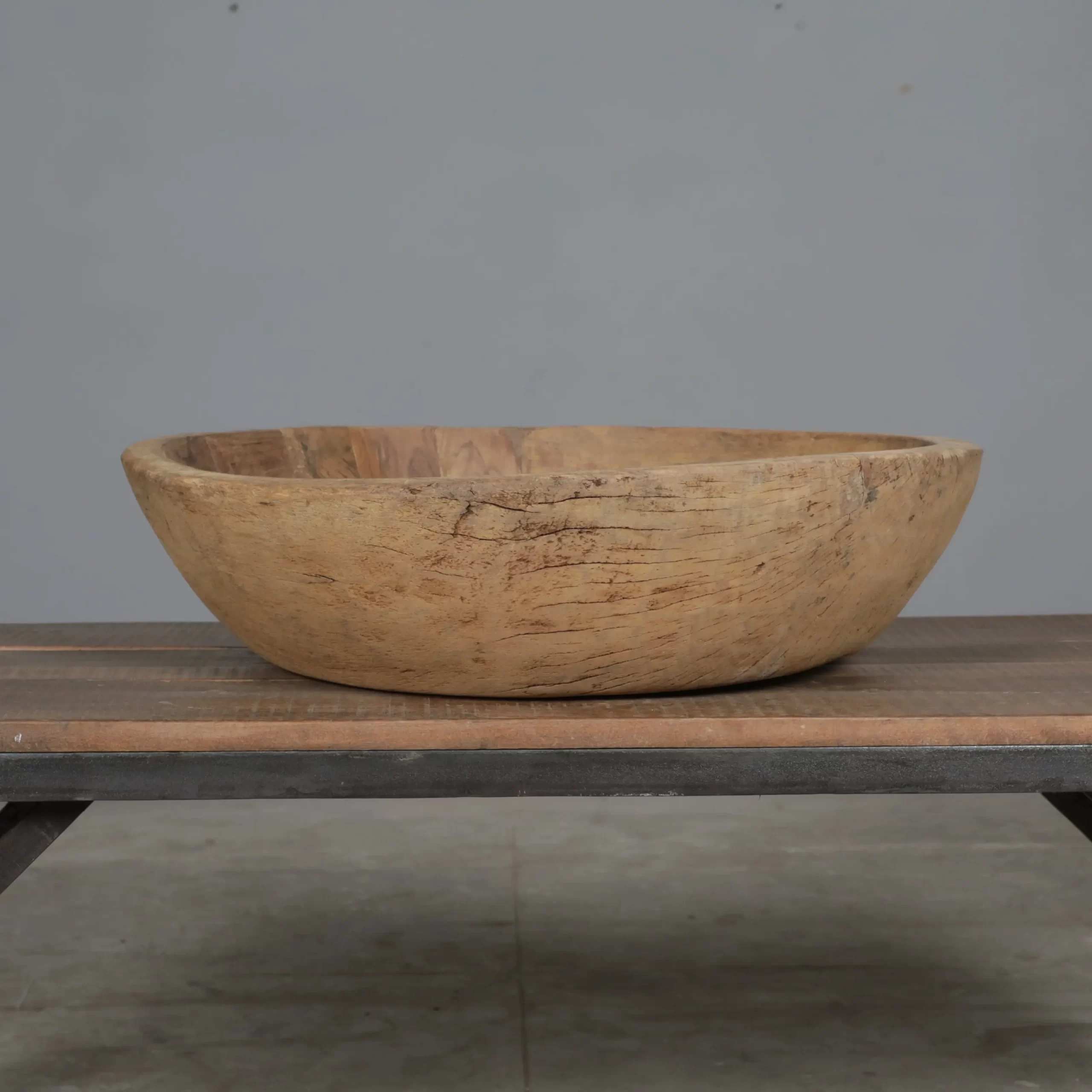 WOODEN bowl vintage 38 cm - Image 2