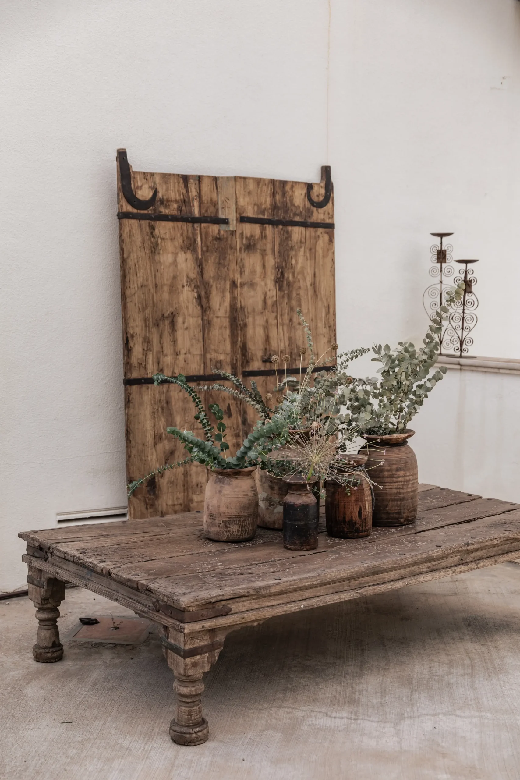 ABUELO vintage teak sofa table 180 cm