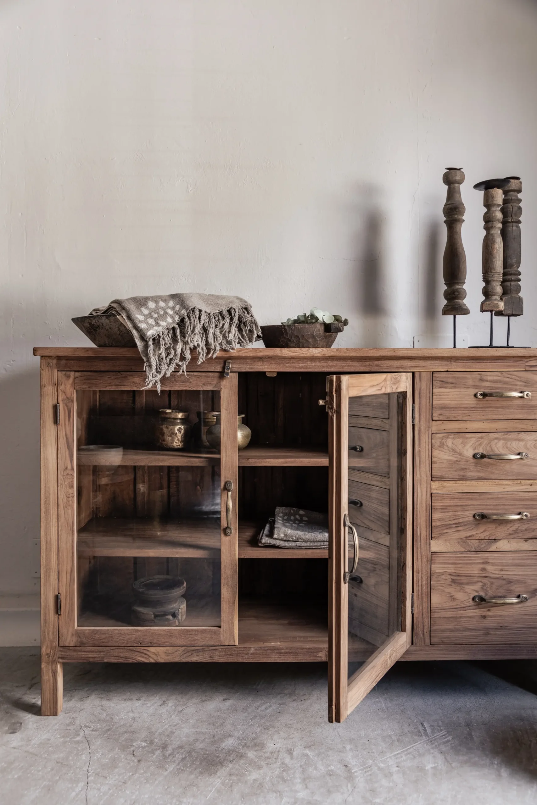 JOSEFIN reclaimed teak sideboard 142 cm - Image 4
