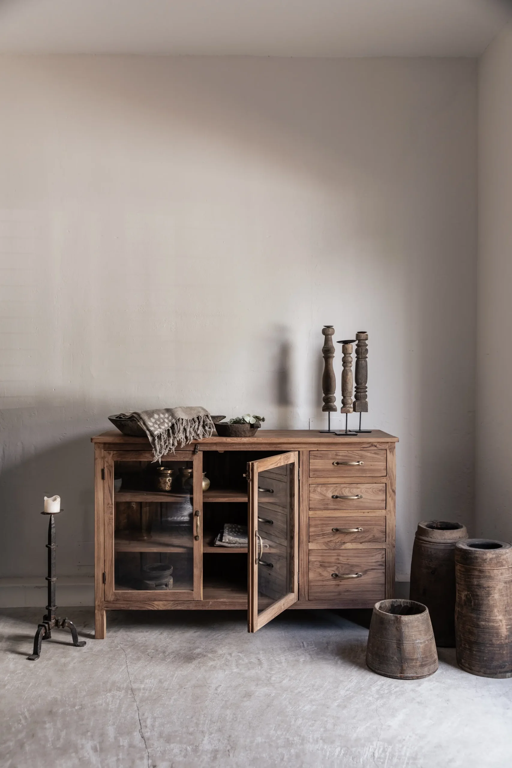 JOSEFIN reclaimed teak sideboard 142 cm - Image 3