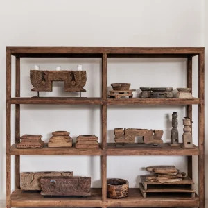 LIBRO vintage big shelving in vintage teak 180 cm