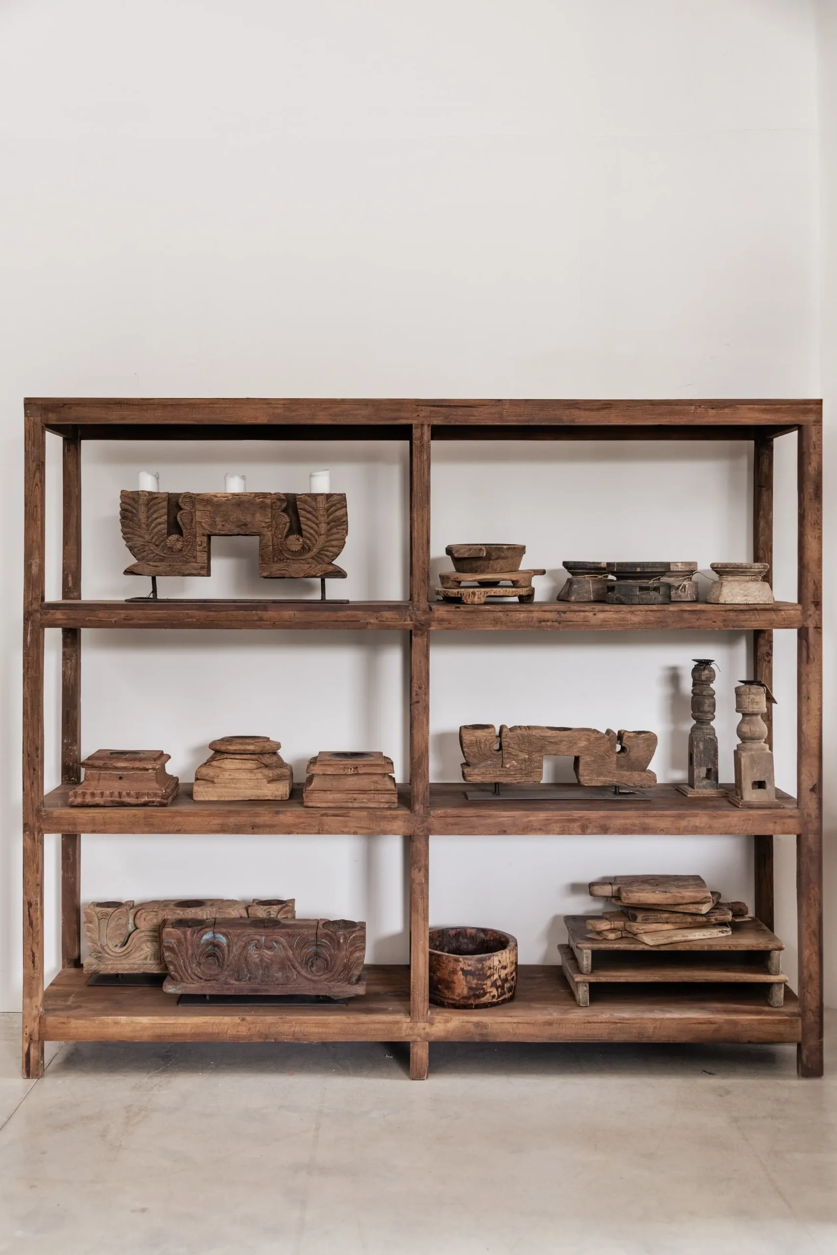 LIBRO vintage big shelving in vintage teak 180 cm