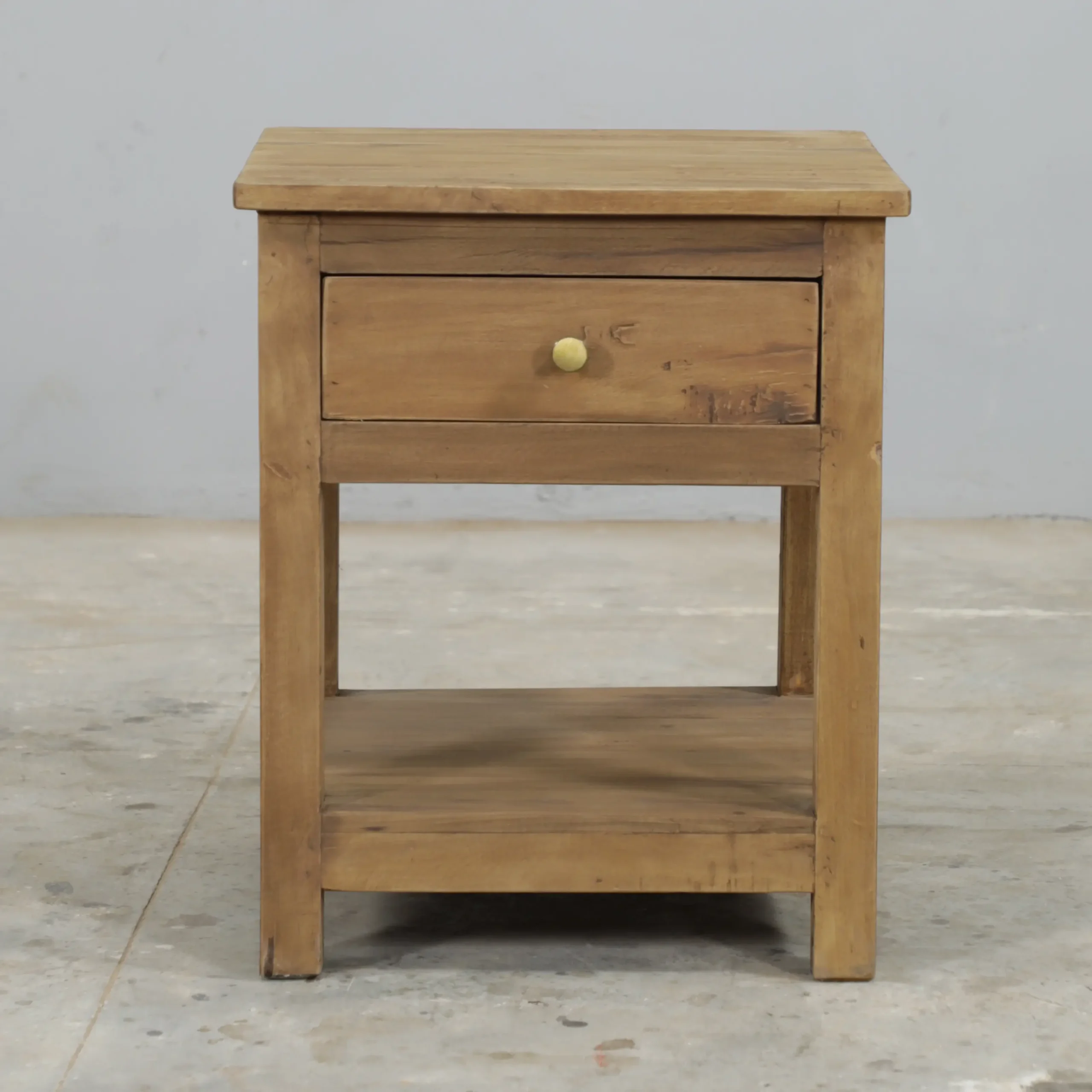 LUXE reclaimed wood bedside table - Image 2