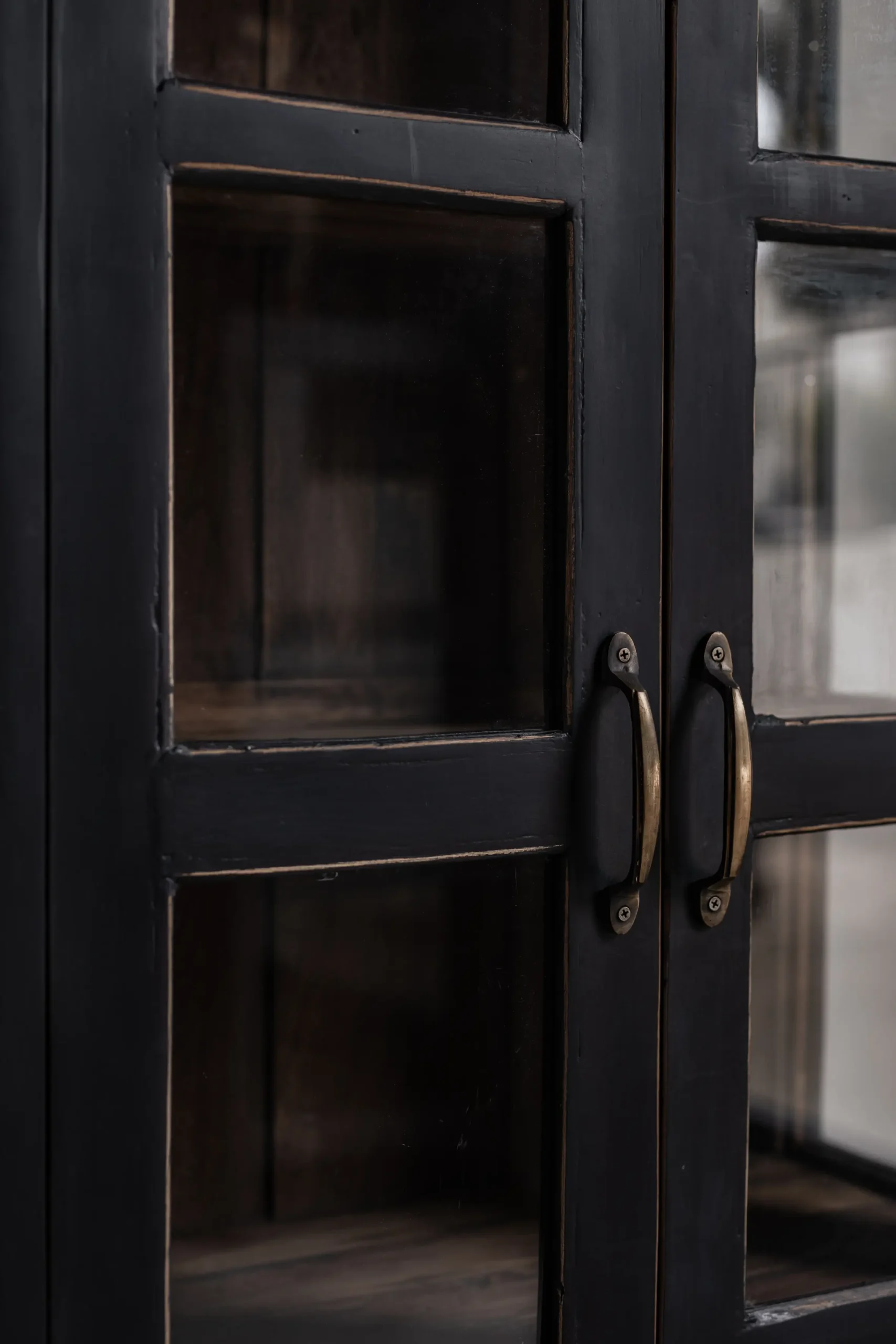 VINTA vintage teak cabinet 146 cm in black - Image 3