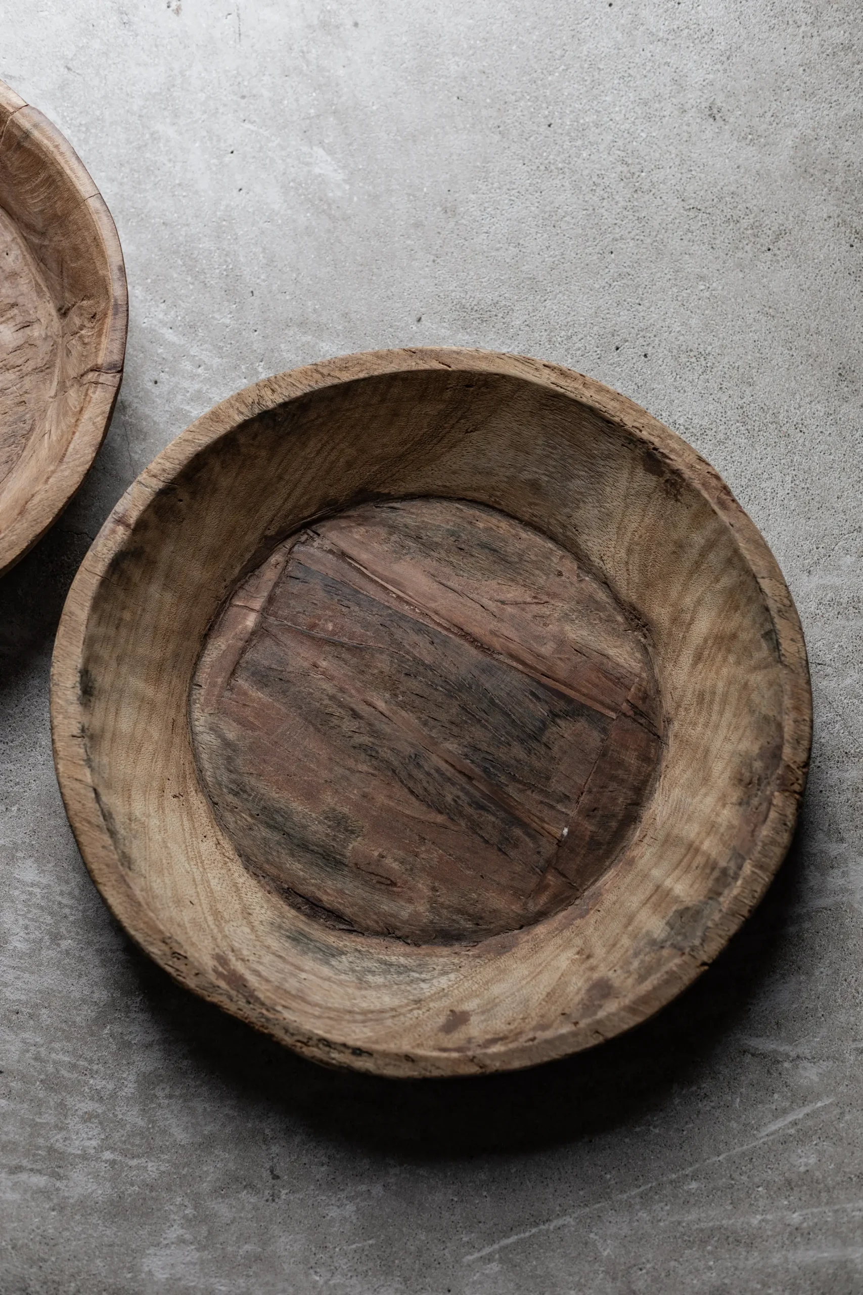 WOODEN bowl vintage 38 cm