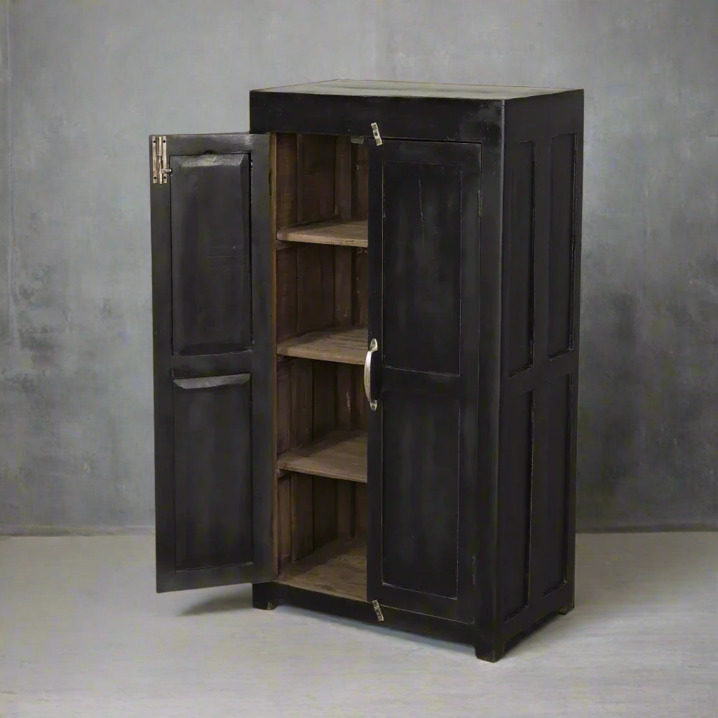 ELINA Vintage black cabinet 114 cm - Image 2