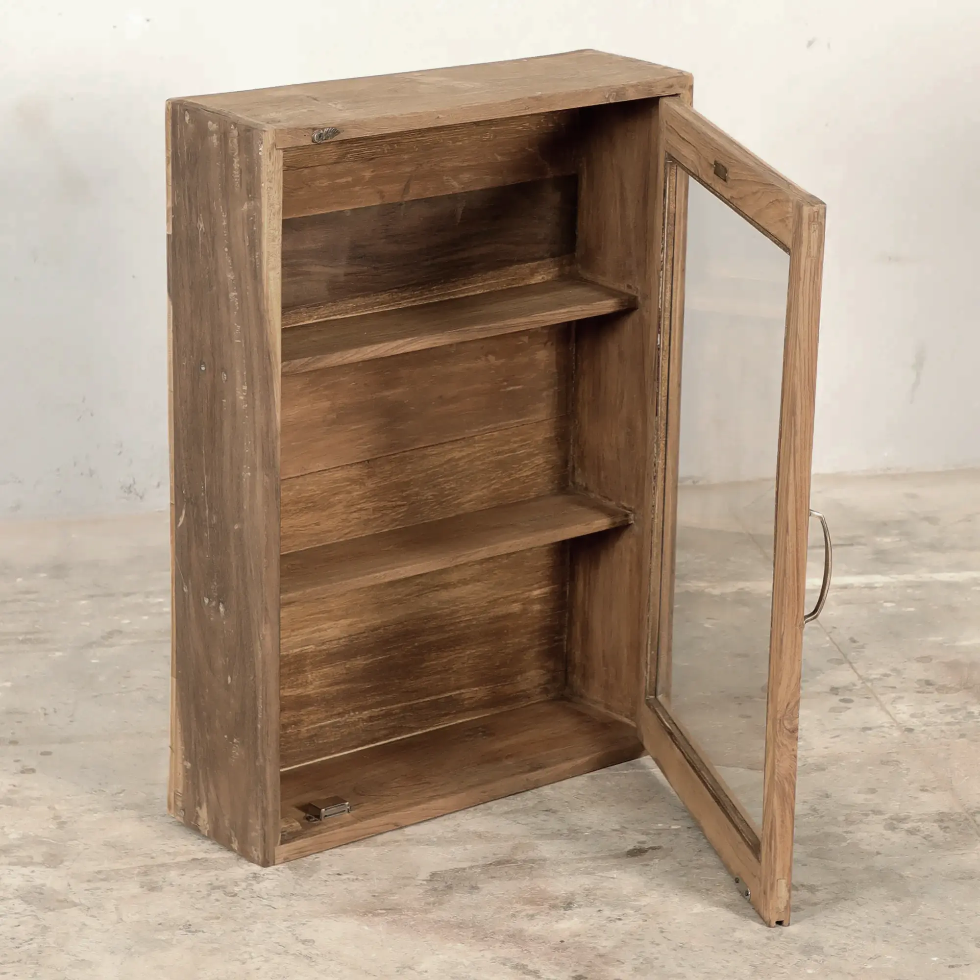 VIOLA Vintage teak wall cabinet - Image 3