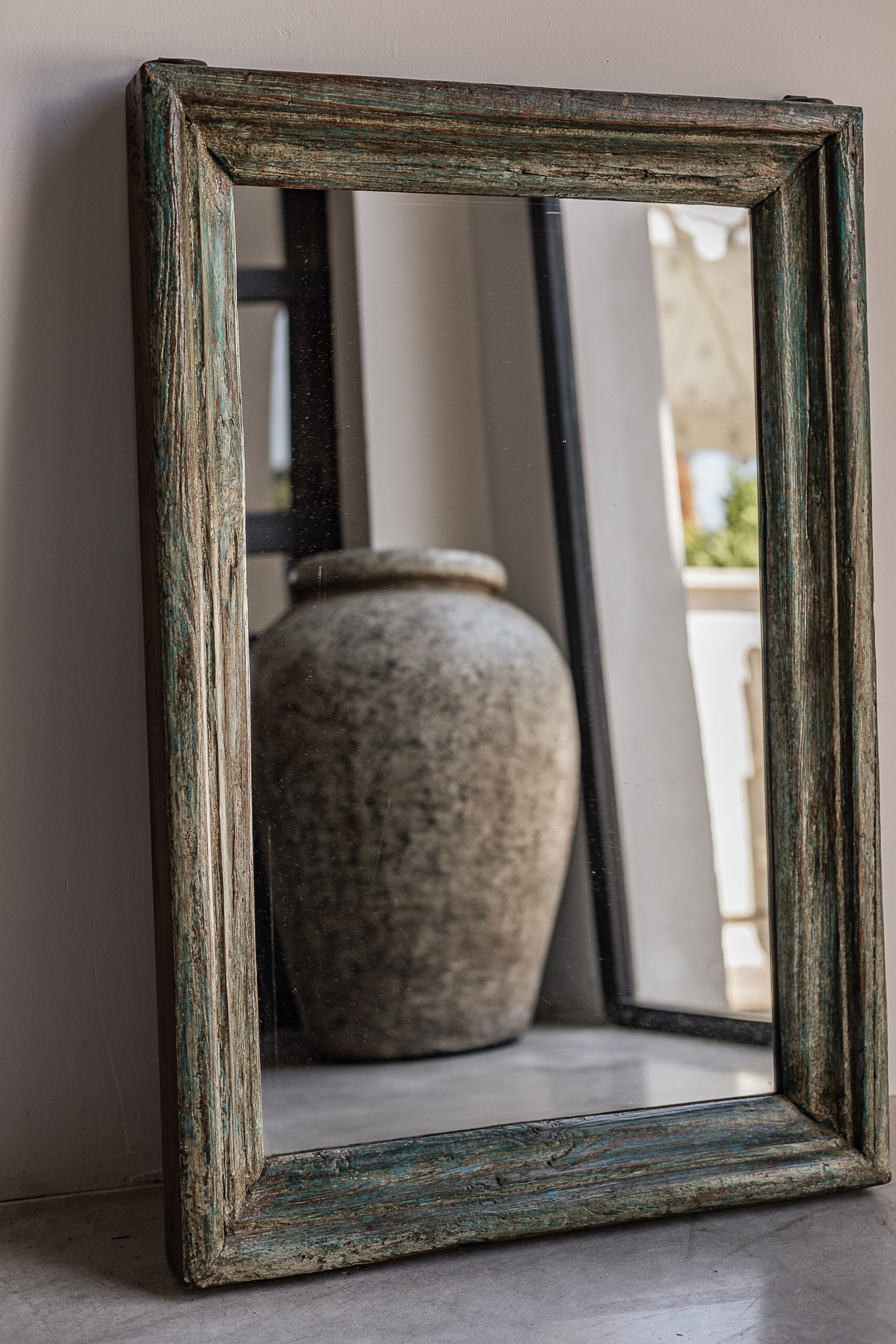 vintage wall mirror in original colour