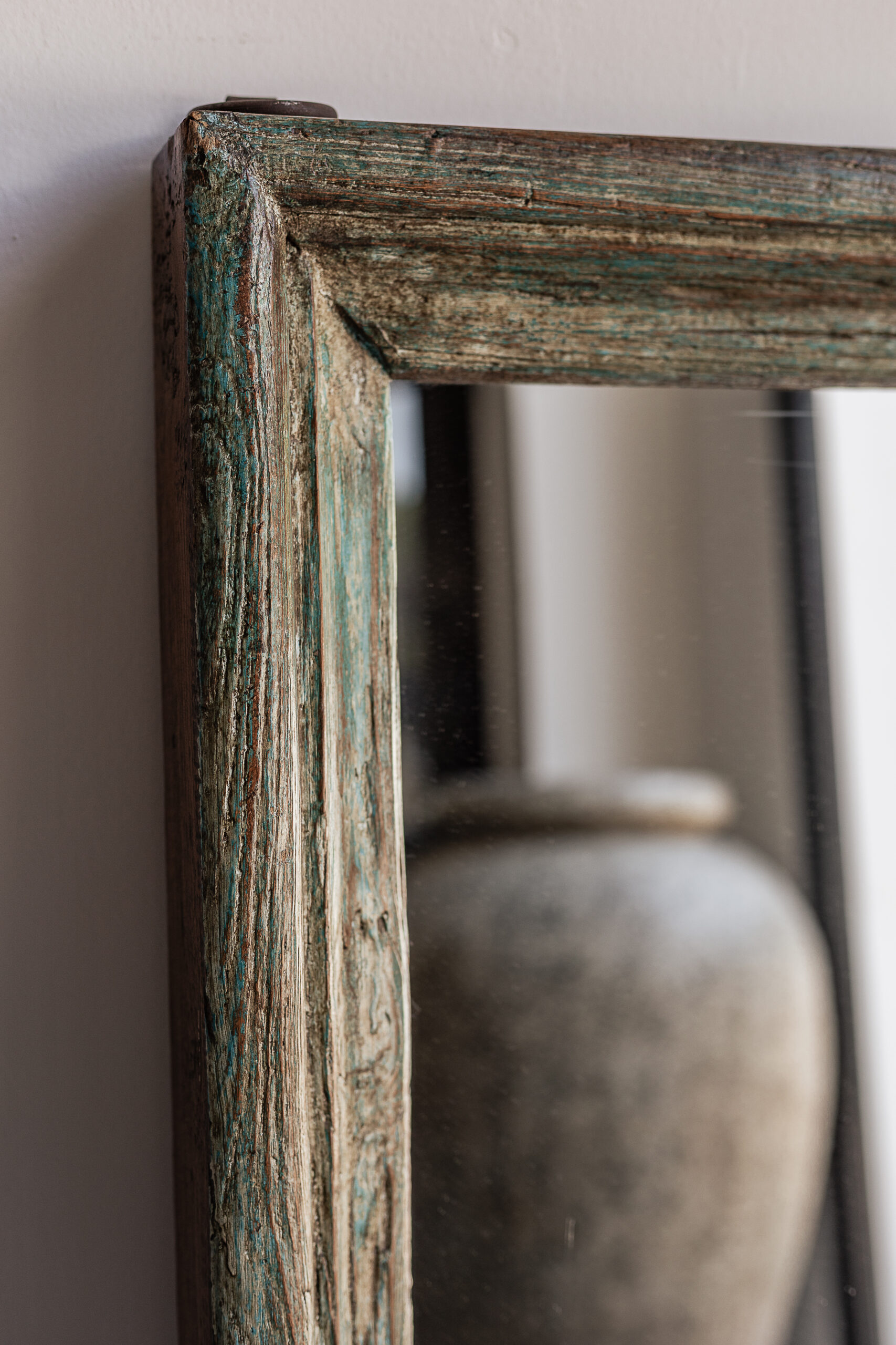vintage wall mirror in original colour