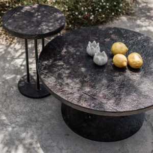 Round  iron sofa table 75 cm ORIN