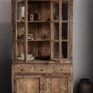Big wooden cabinet in reclaimed wood