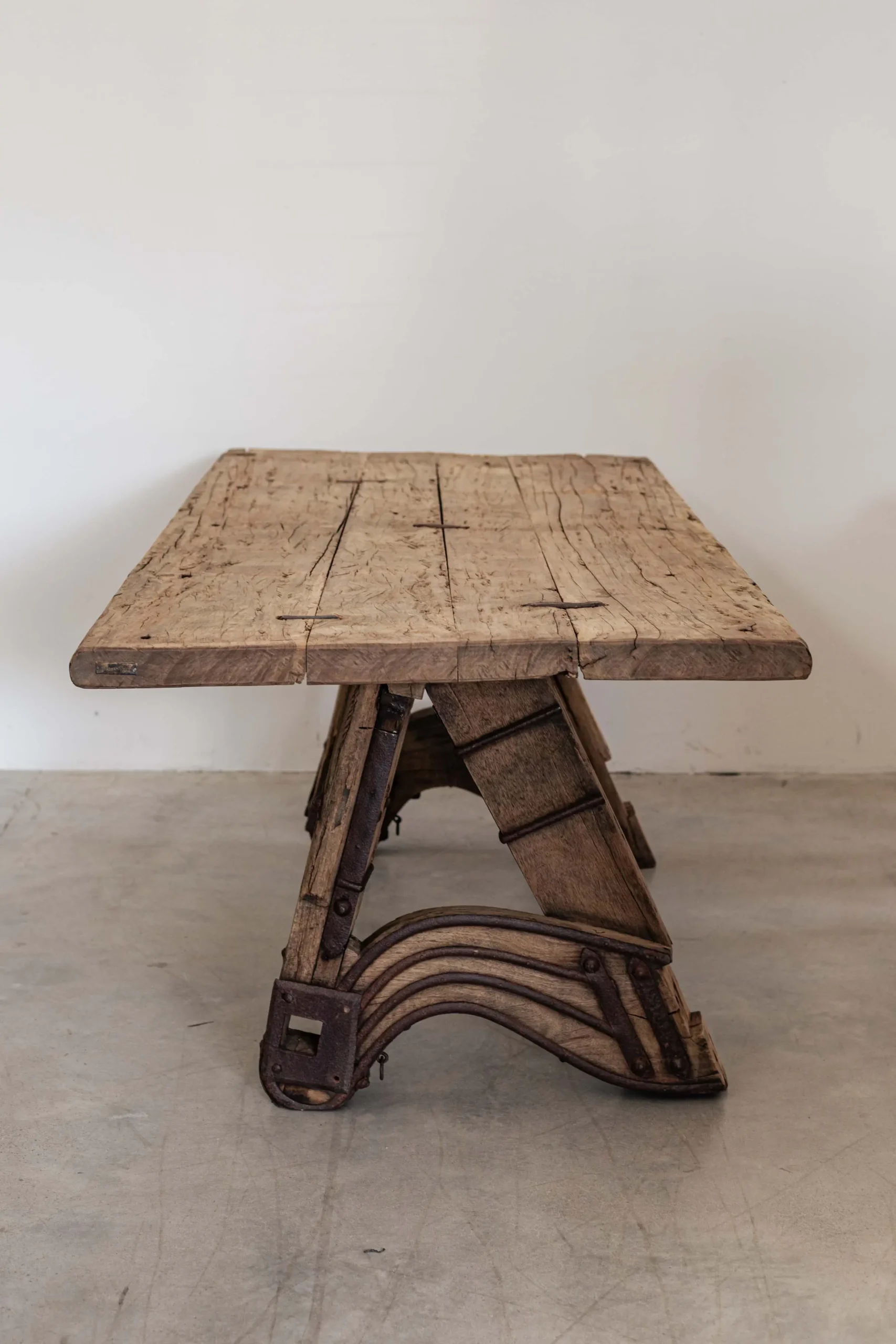 Dining table in reclaimed wood 260 cm NOMI - Image 2