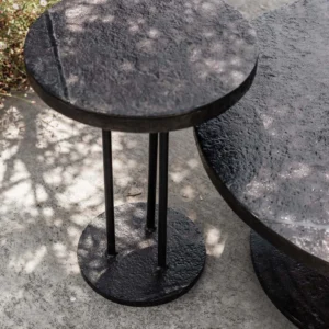 Round iron side table 35 cm