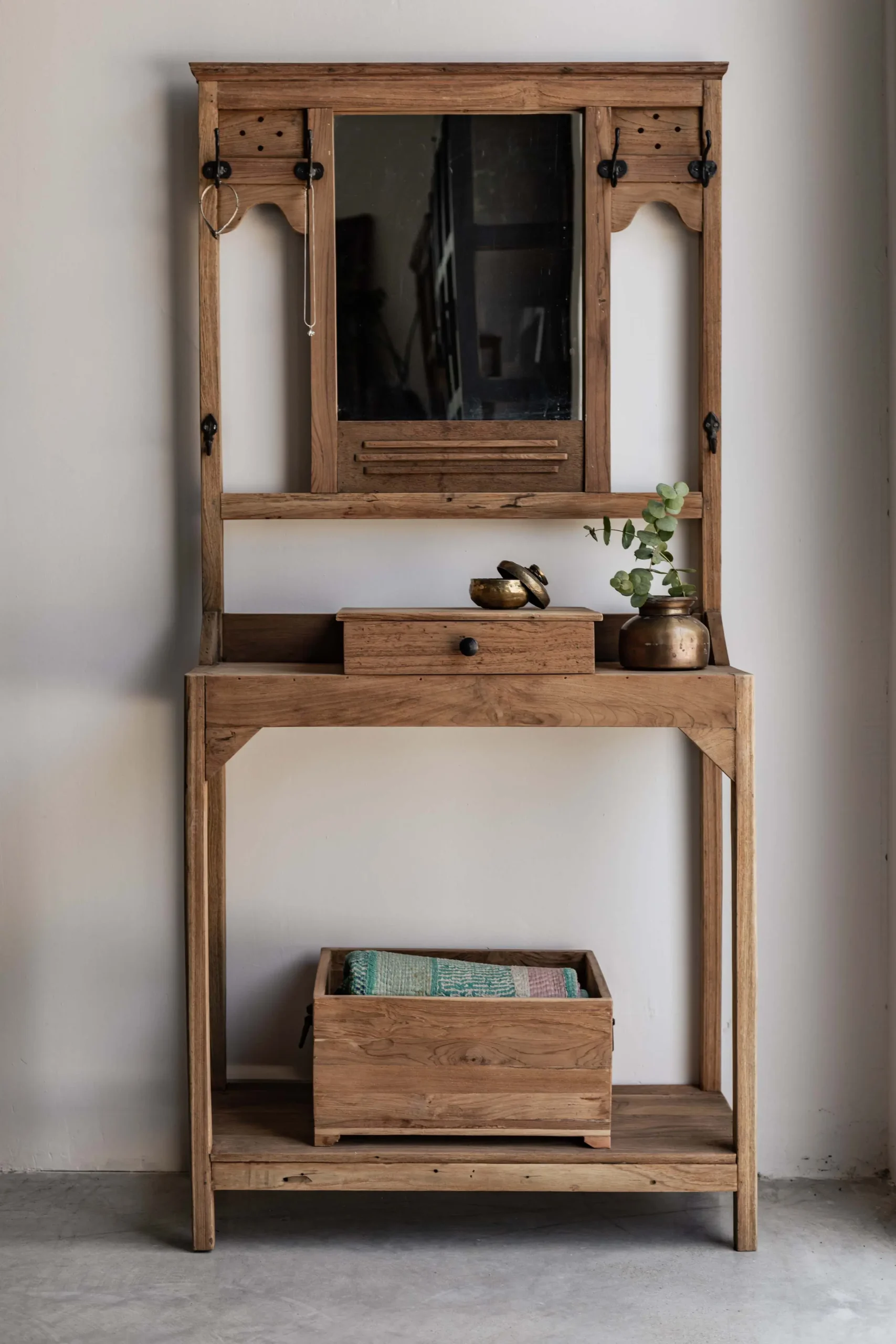 vintage mirror with drawers