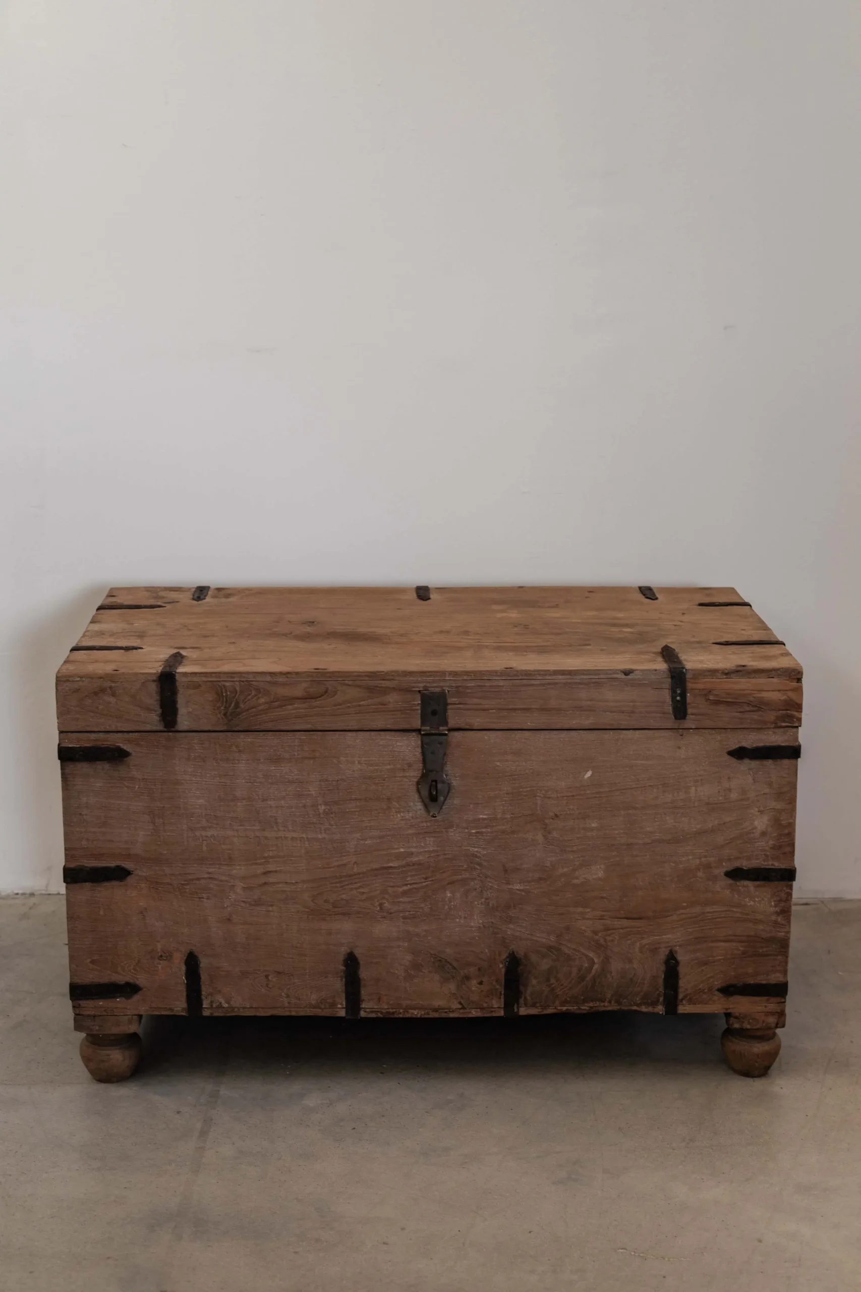 Vintage teak wooden box SECRET - Image 2