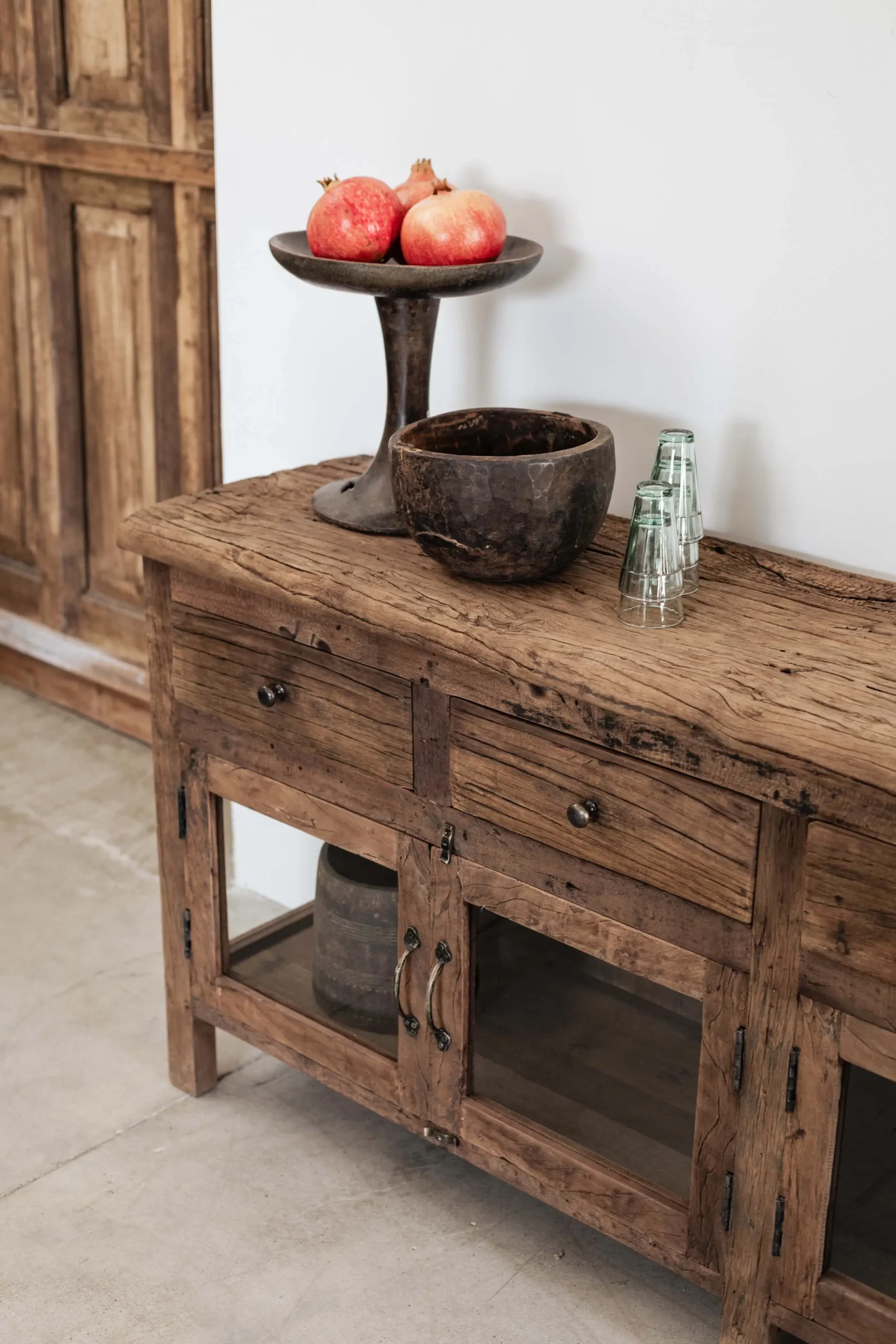 Wooden sideboard in reclaimed wood VERA - Image 2