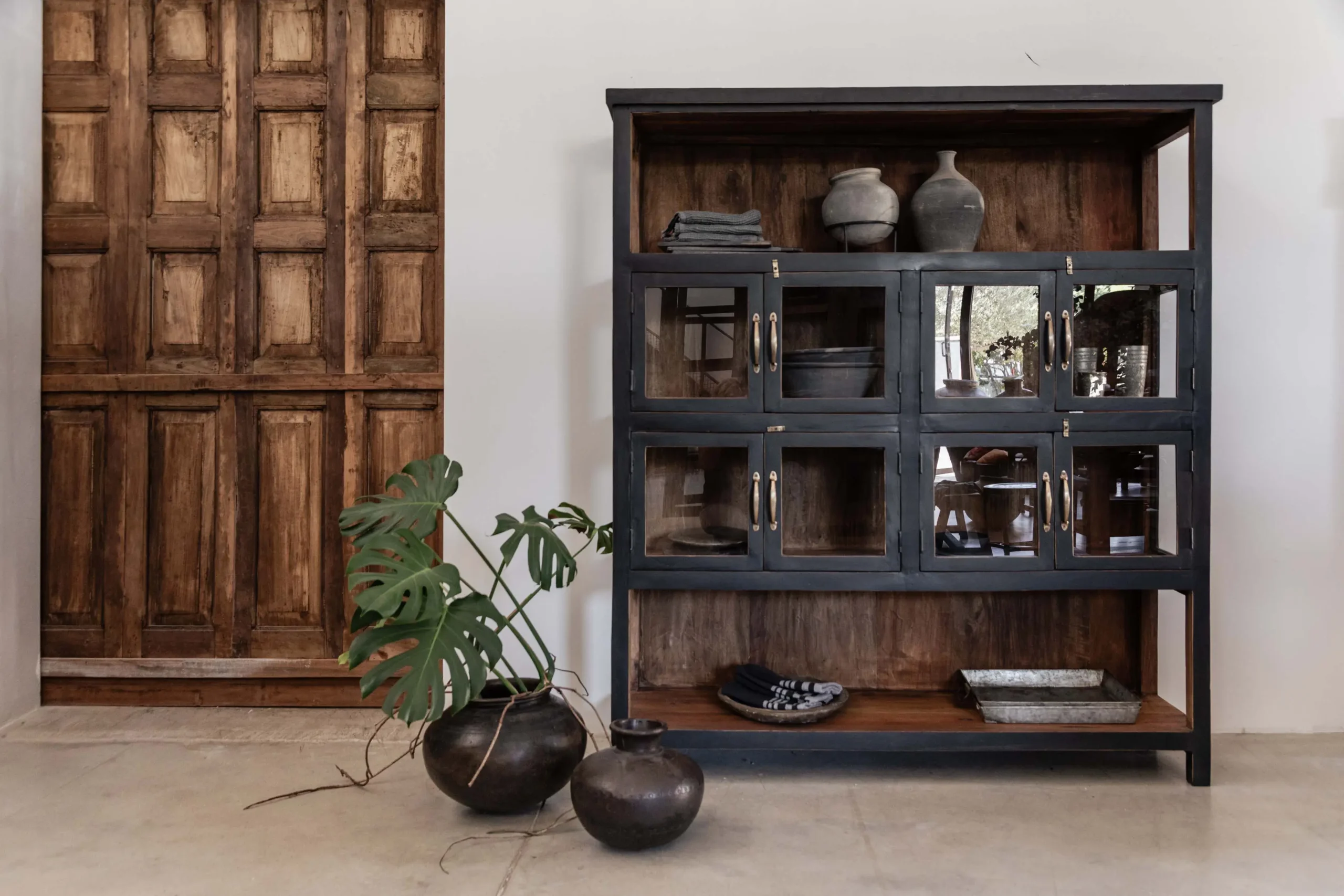FABIO Reclaimed teak cabinet 178 cm - Image 2