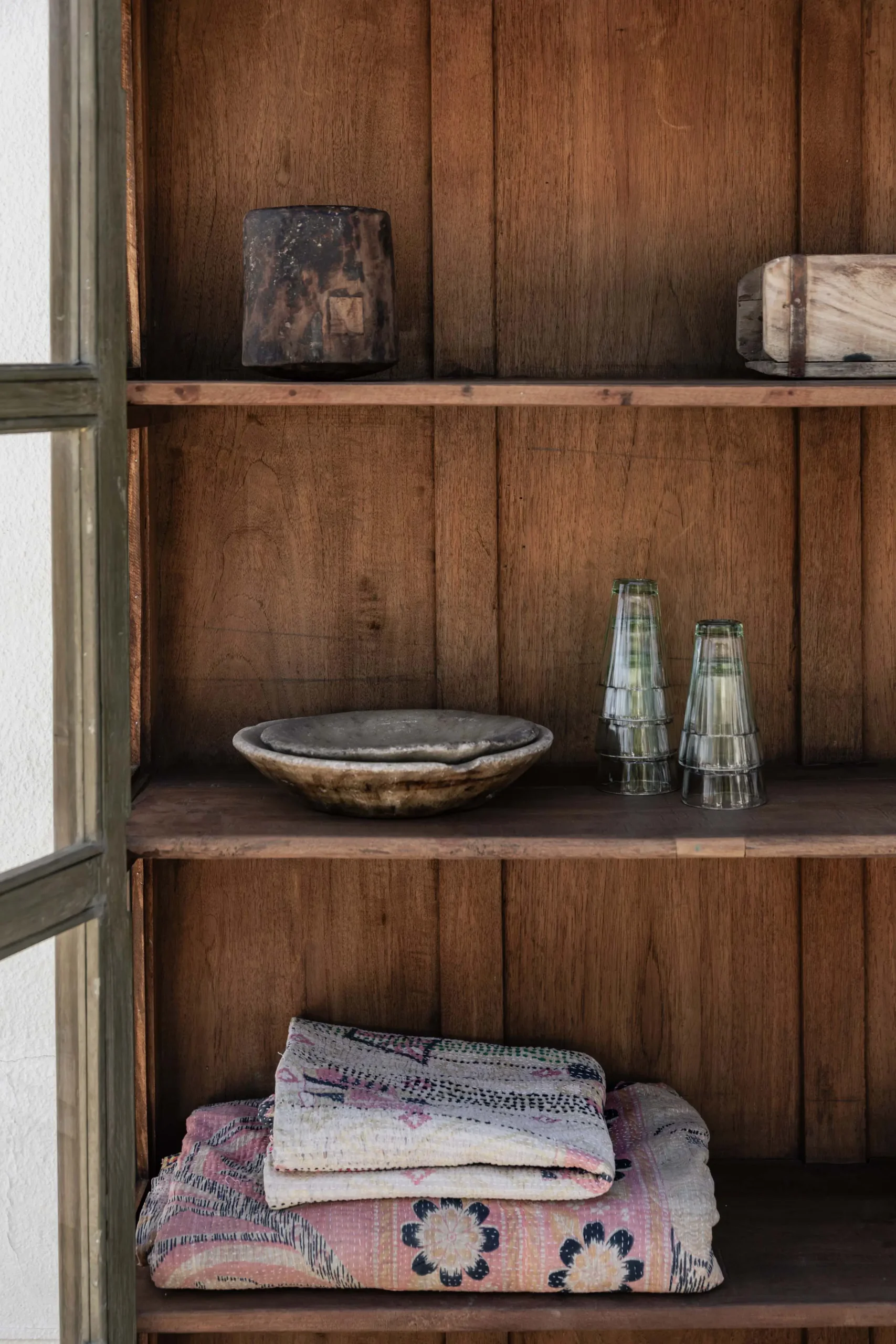 AKSU vintage teak cabinet in olive - Image 2