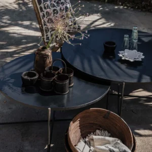 Round Iron Side Table 70 cm | Soulosofie Mallorca