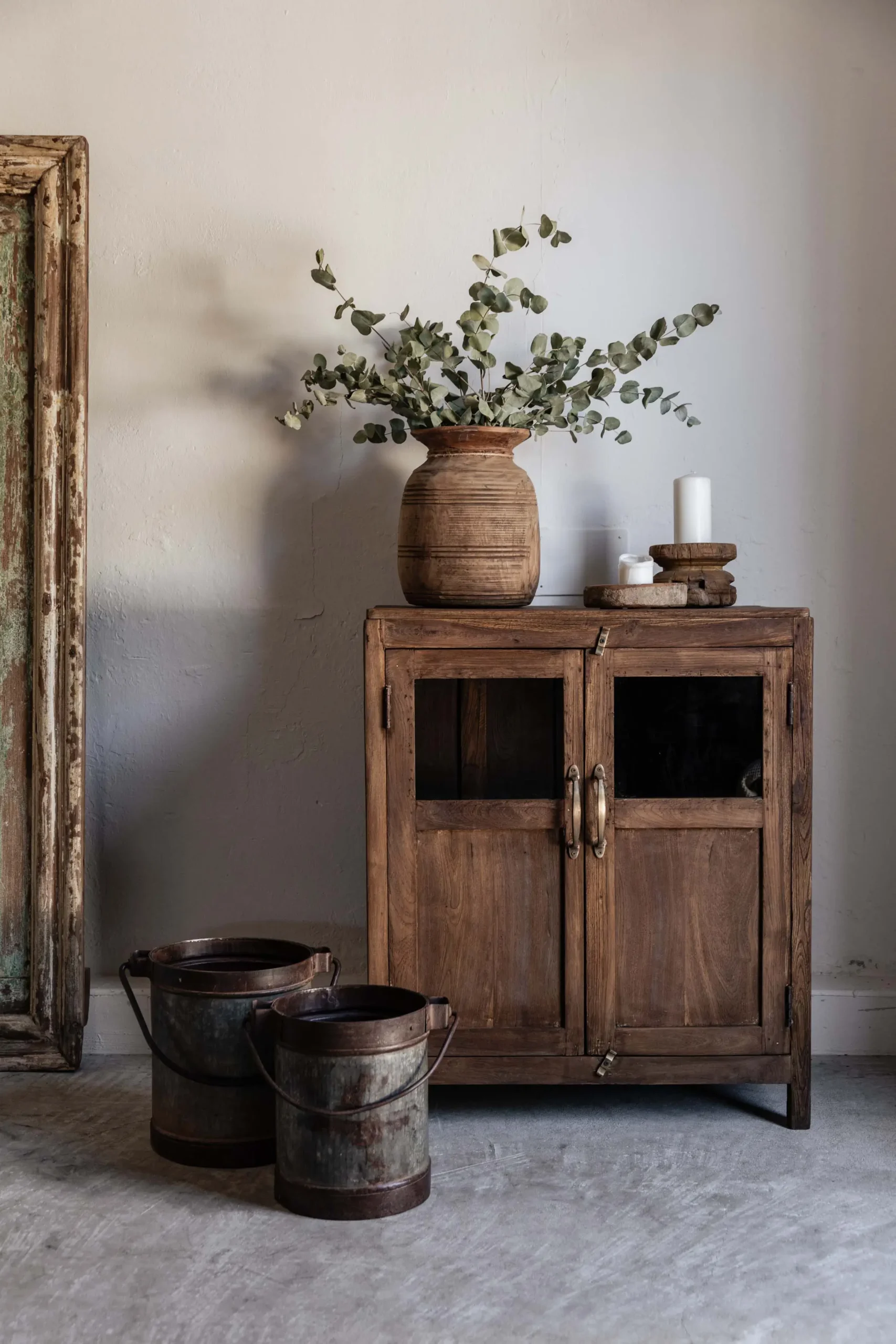MAVIE vintage small teak cabinet