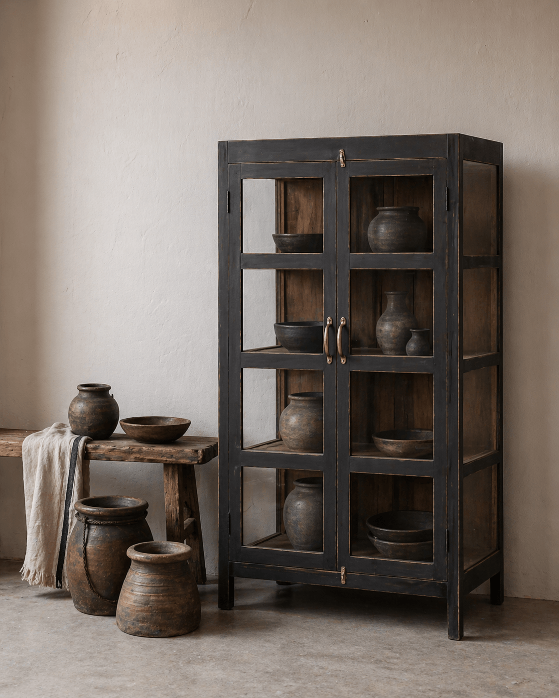 Vintage wooden cabinet SAANJH
