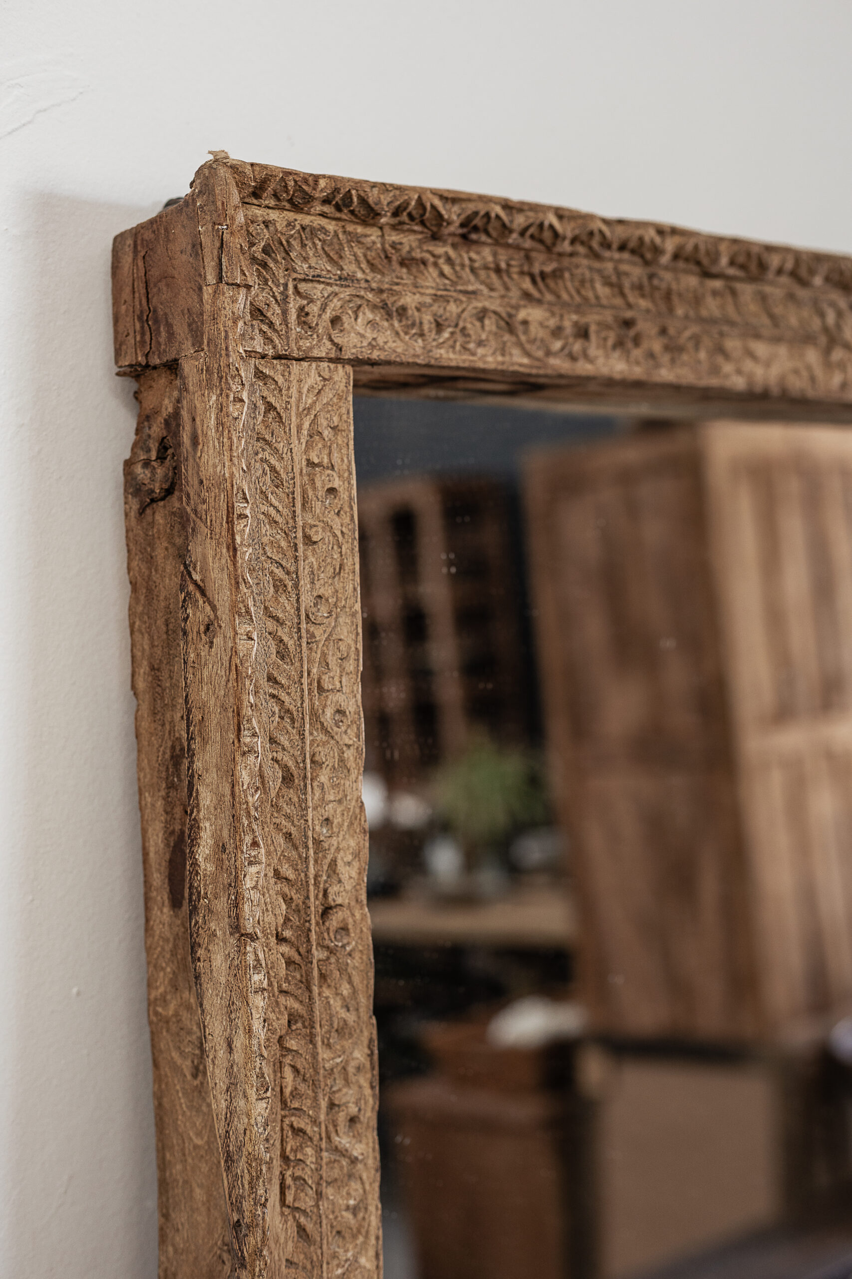 big vintage carved mirror