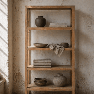 vintage teak shelving,