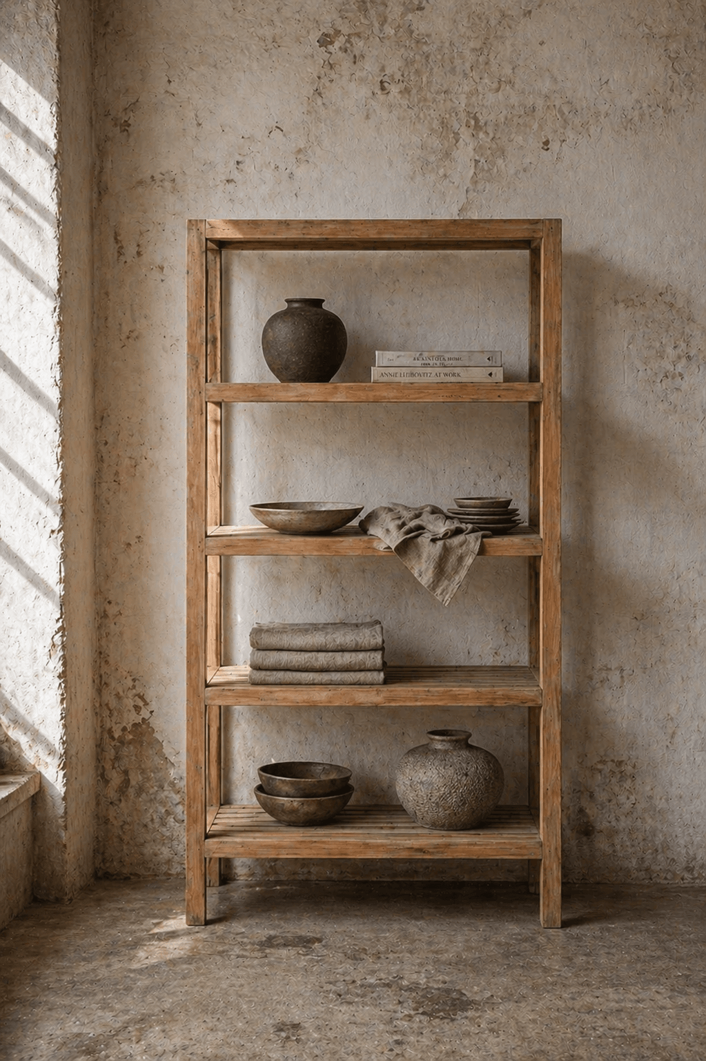 vintage teak shelving,