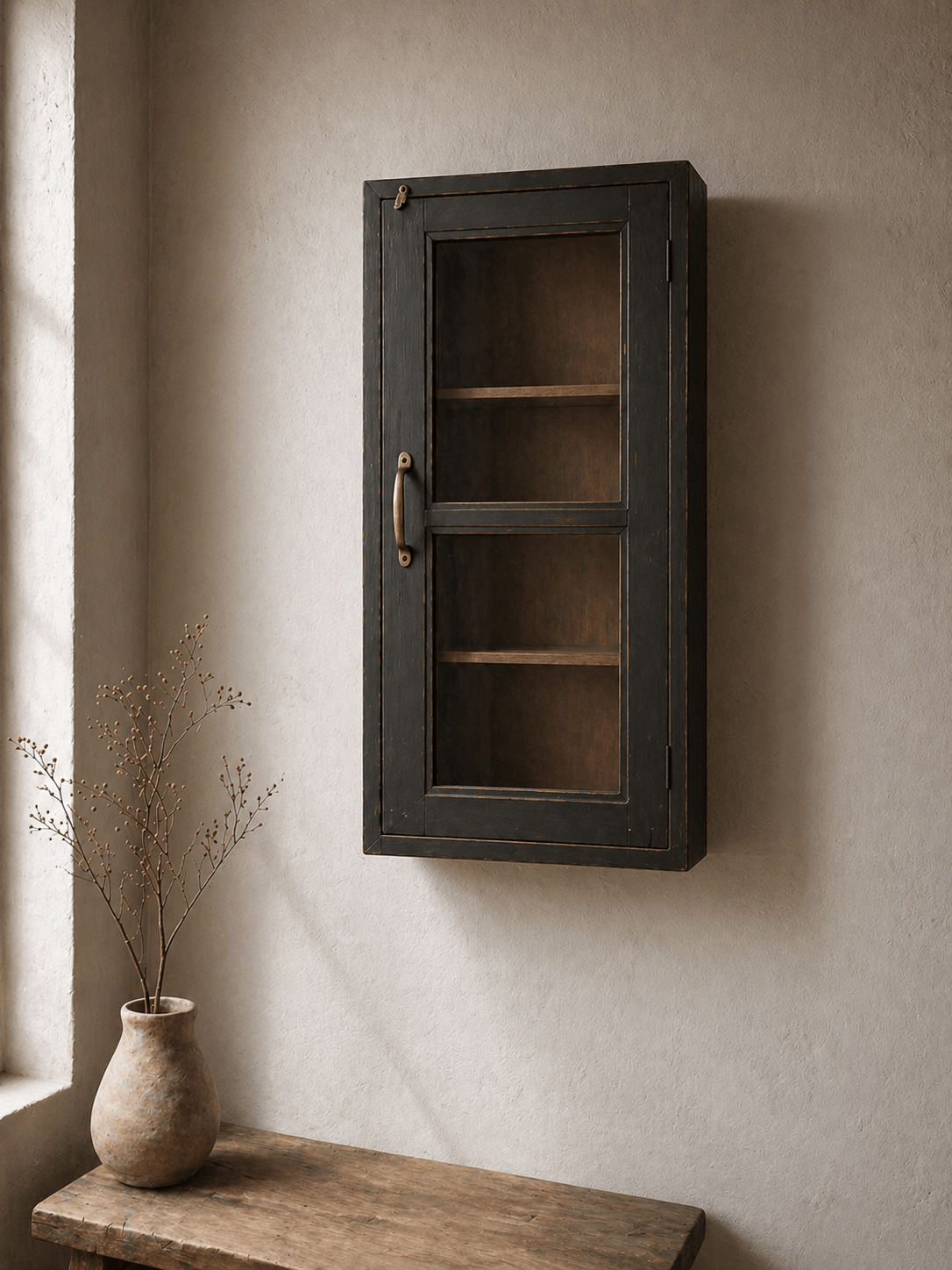 wall cabinet in black