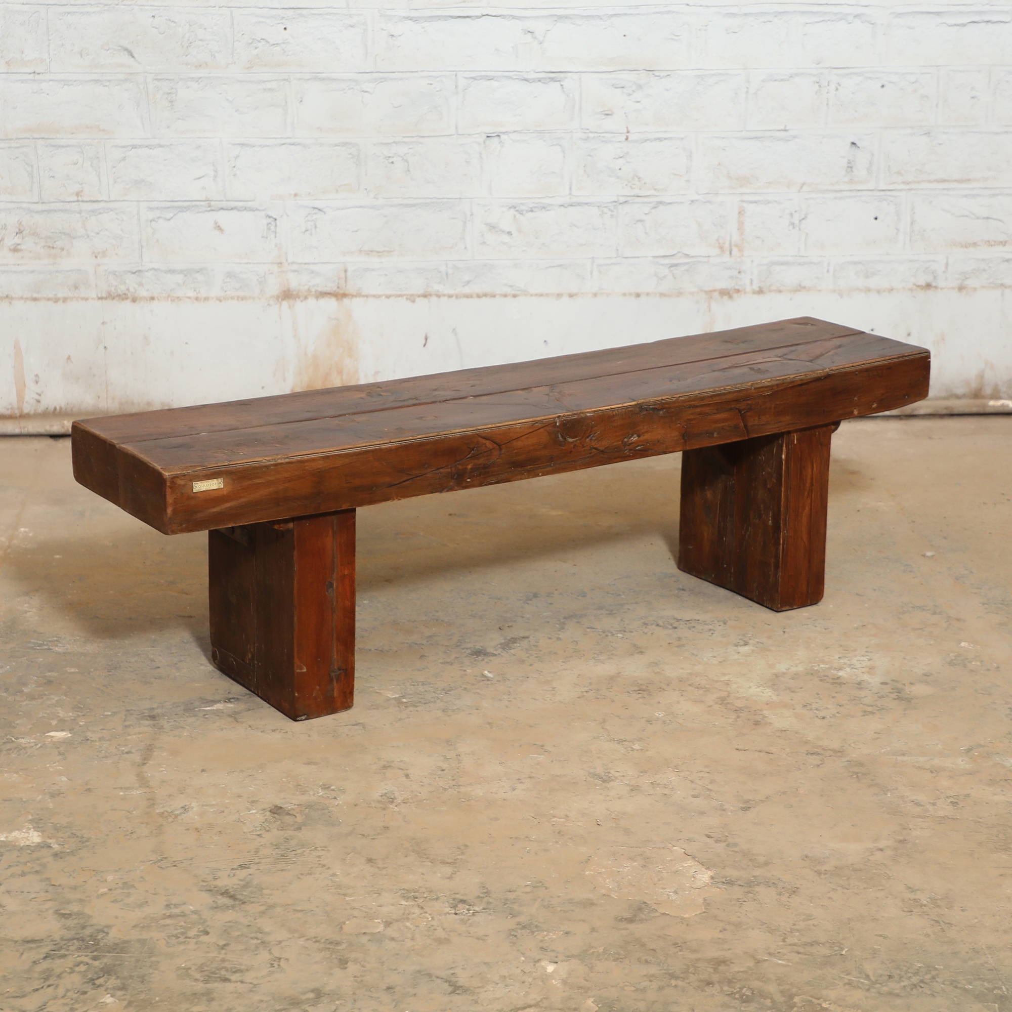 Vintage Wooden Bench RAVI - Image 2
