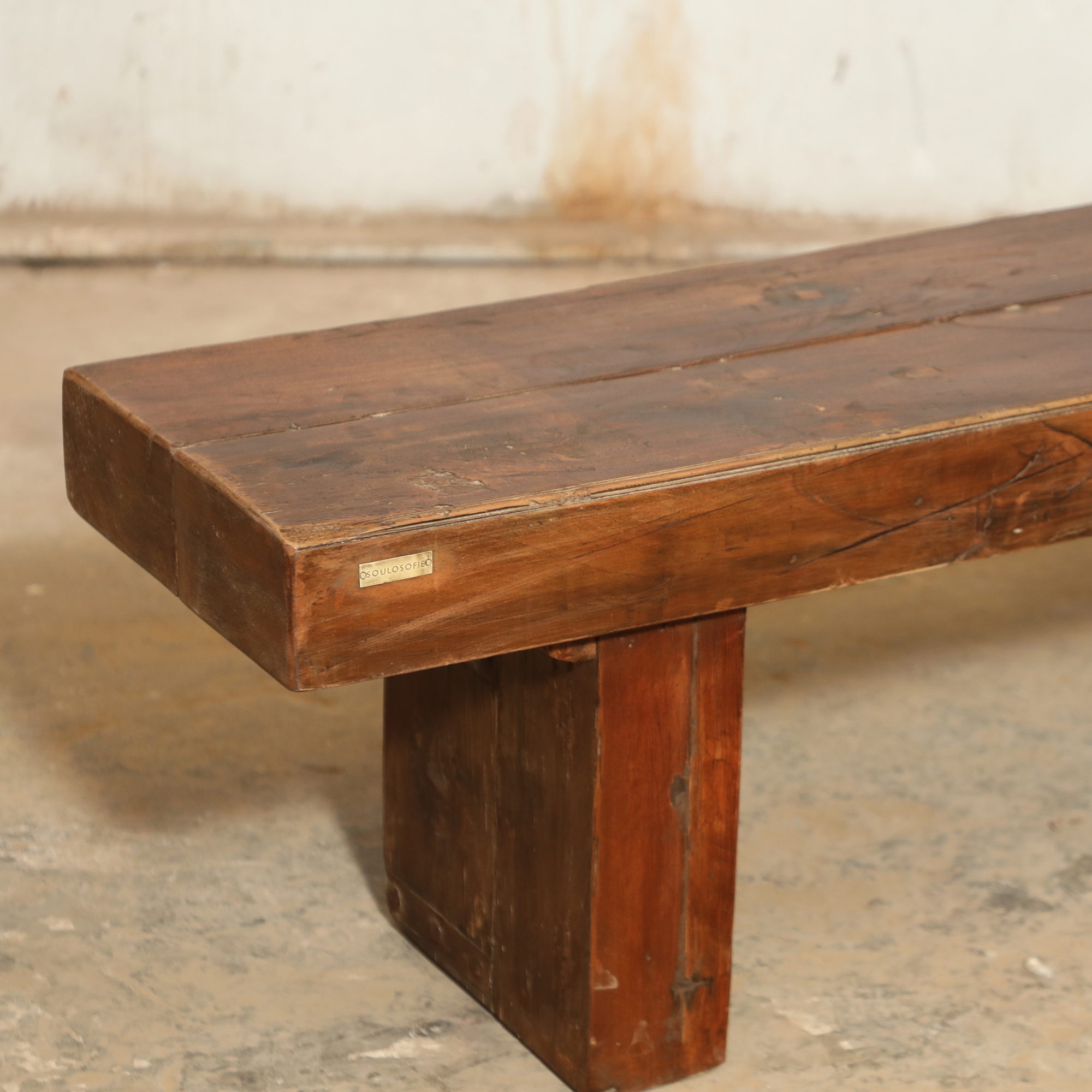 Vintage Wooden Bench RAVI - Image 3