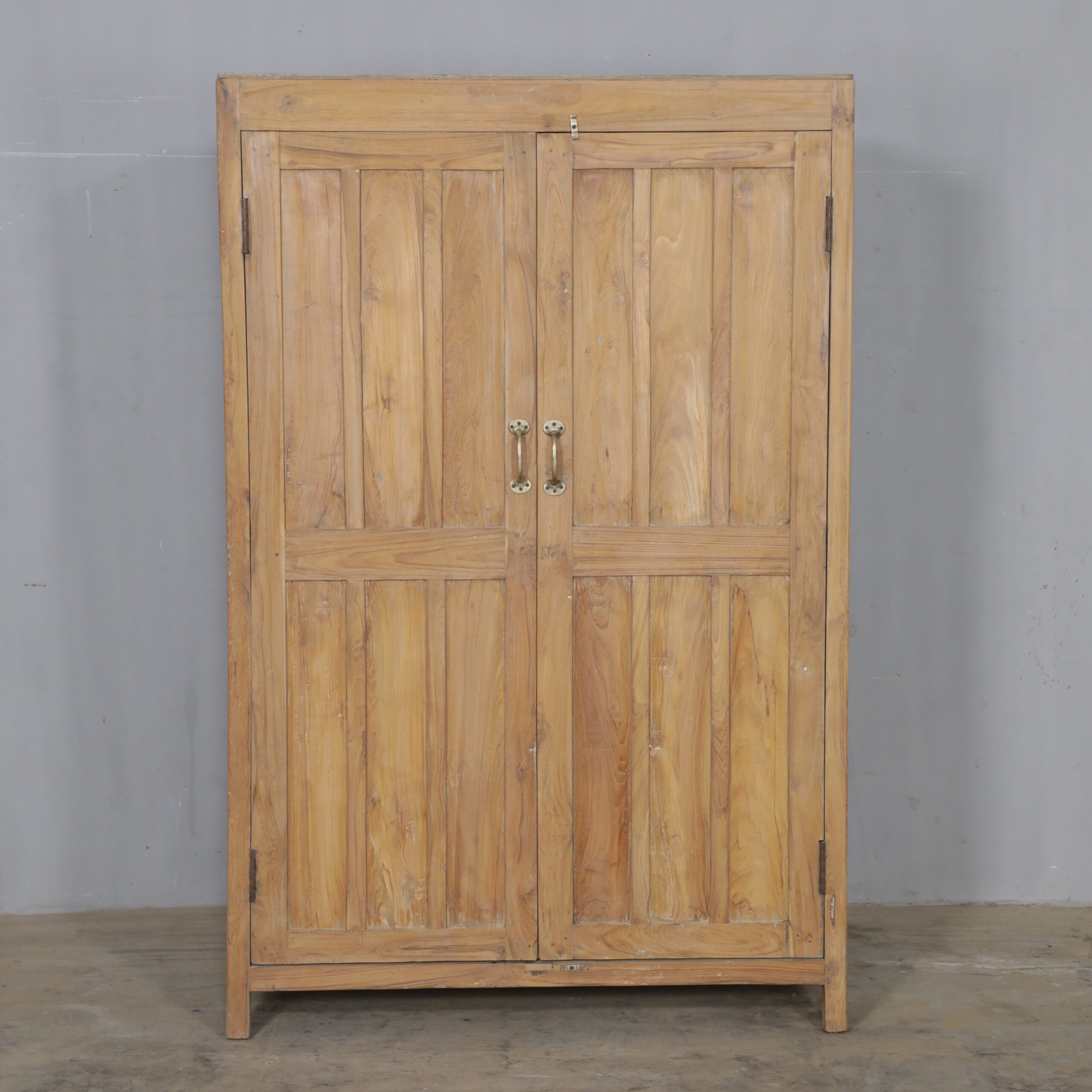 vintage teak wardrobe large hanging storage