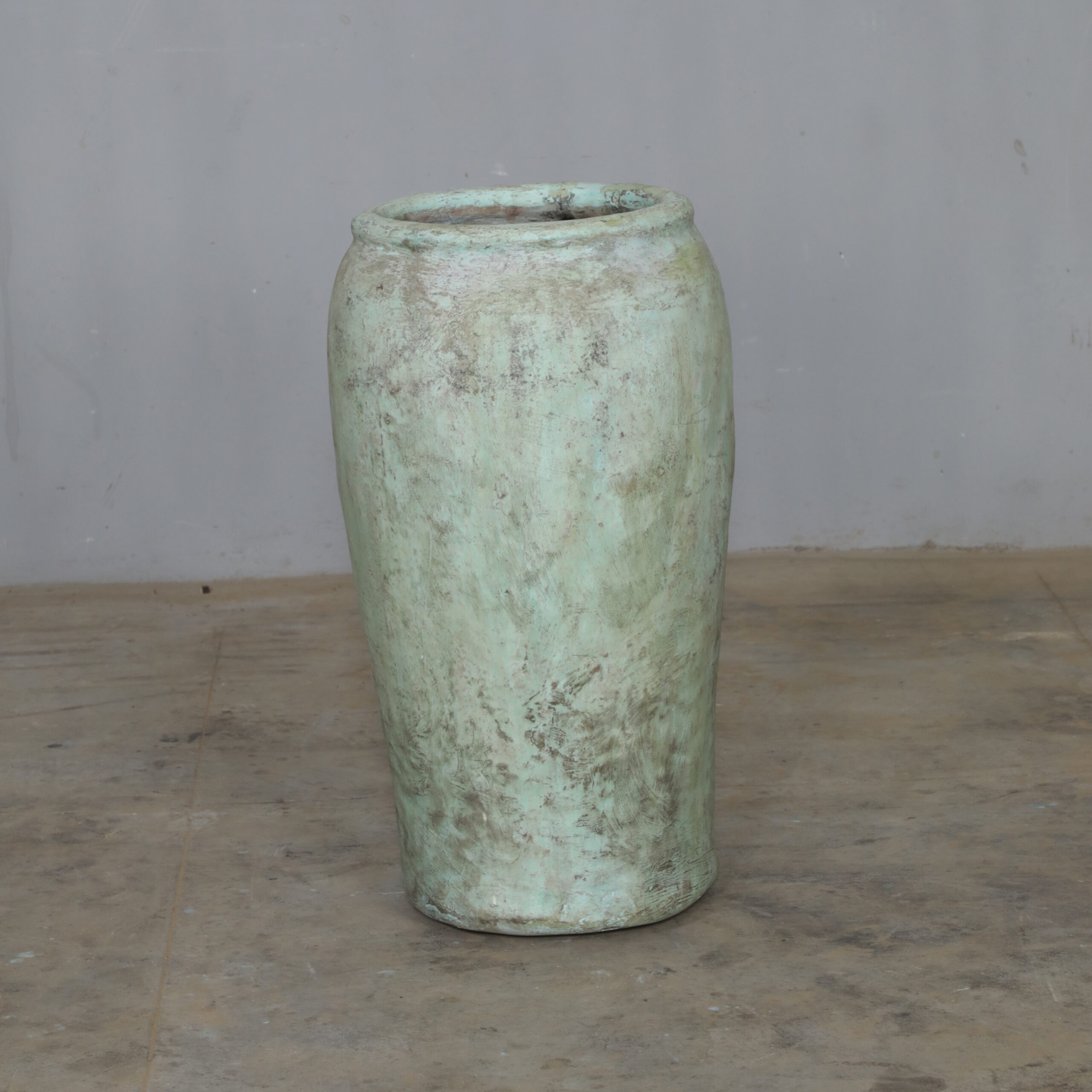 large vintage clay pot