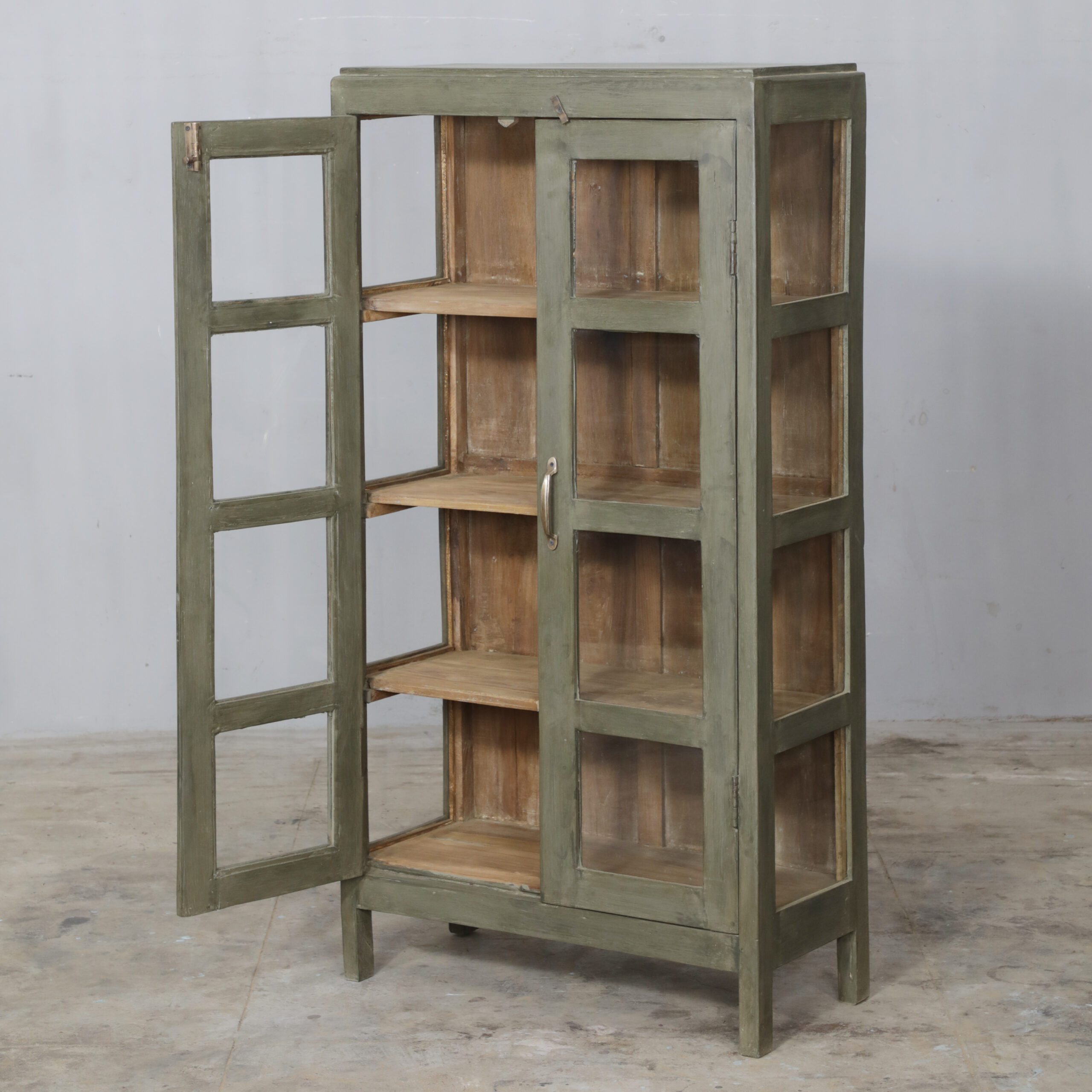 Olive Vintage Teak Cabinet OPIO - Image 2