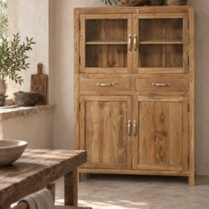 reclaimed teak cabinet