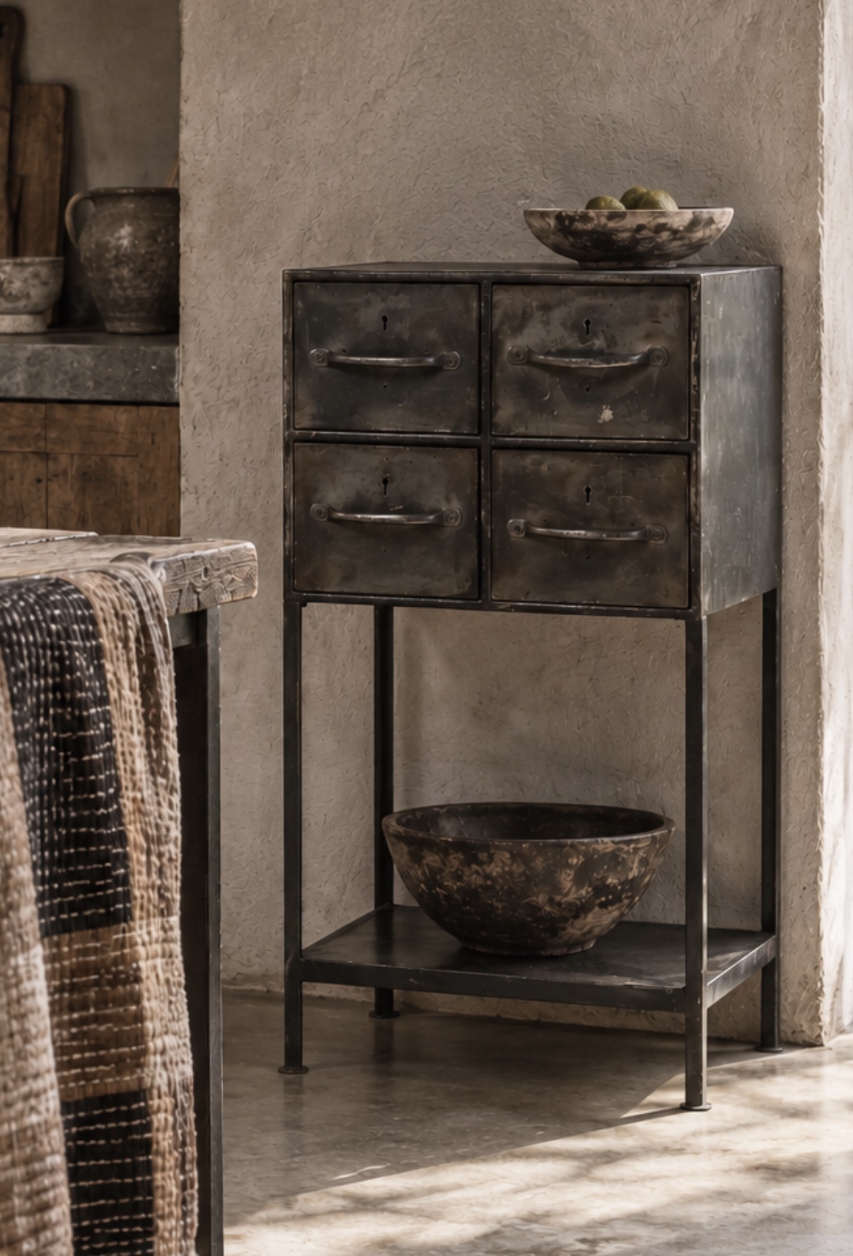 iron chest of drawers vintage