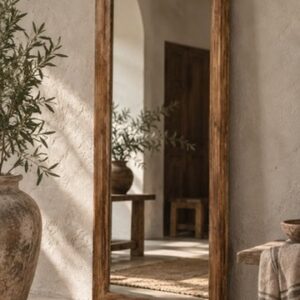 vintage-teak-mirror-frame-lucie-rustic-finca-style
