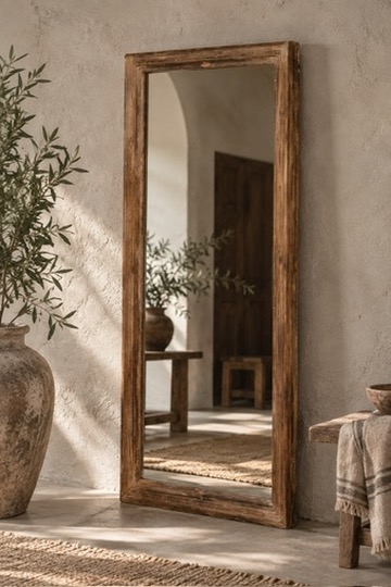 vintage-teak-mirror-frame-lucie-rustic-finca-style