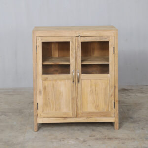 small vintage teak cabinet compact storage